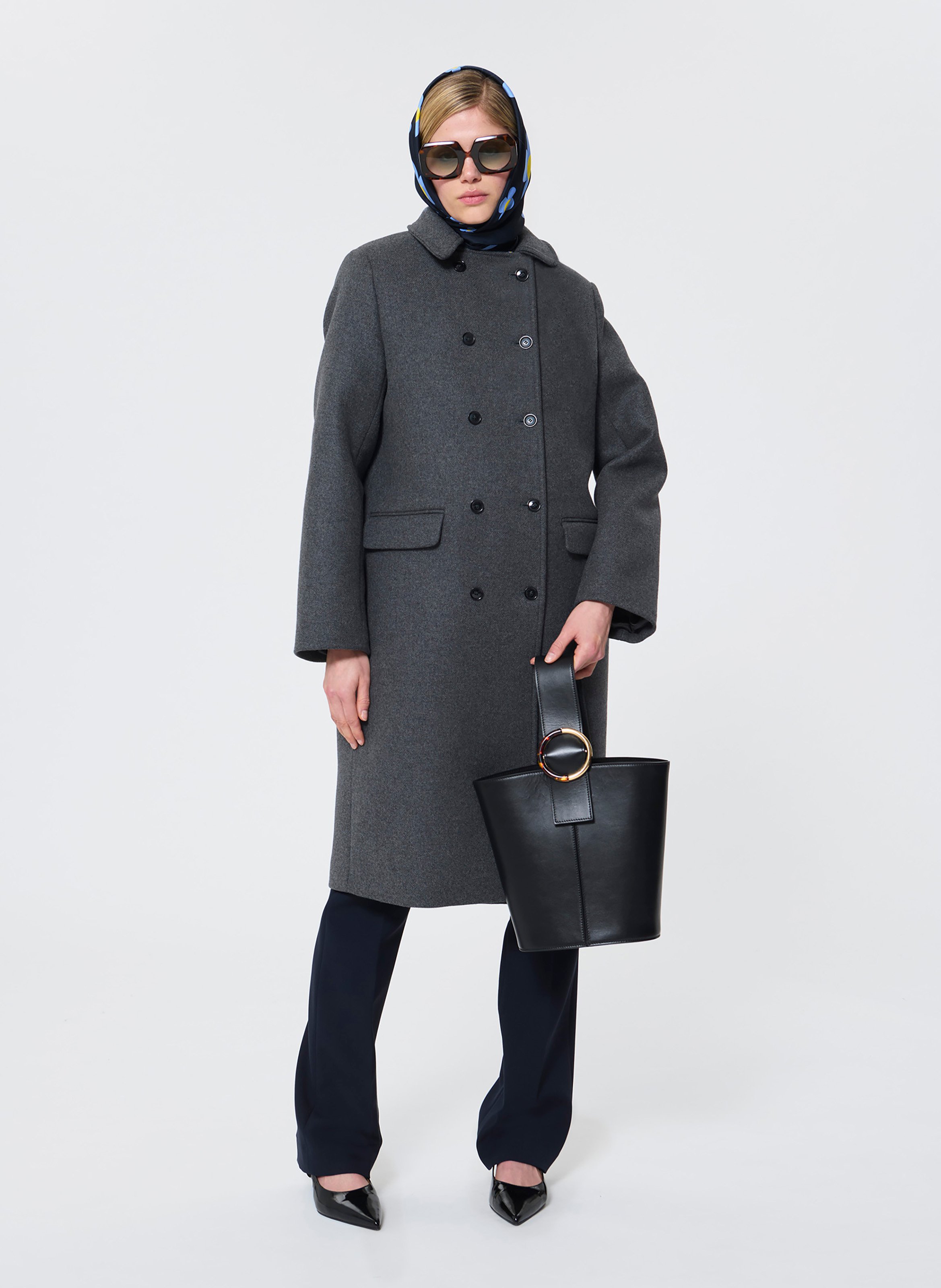 Alpaca wool coat  TARA JARMON Grey
