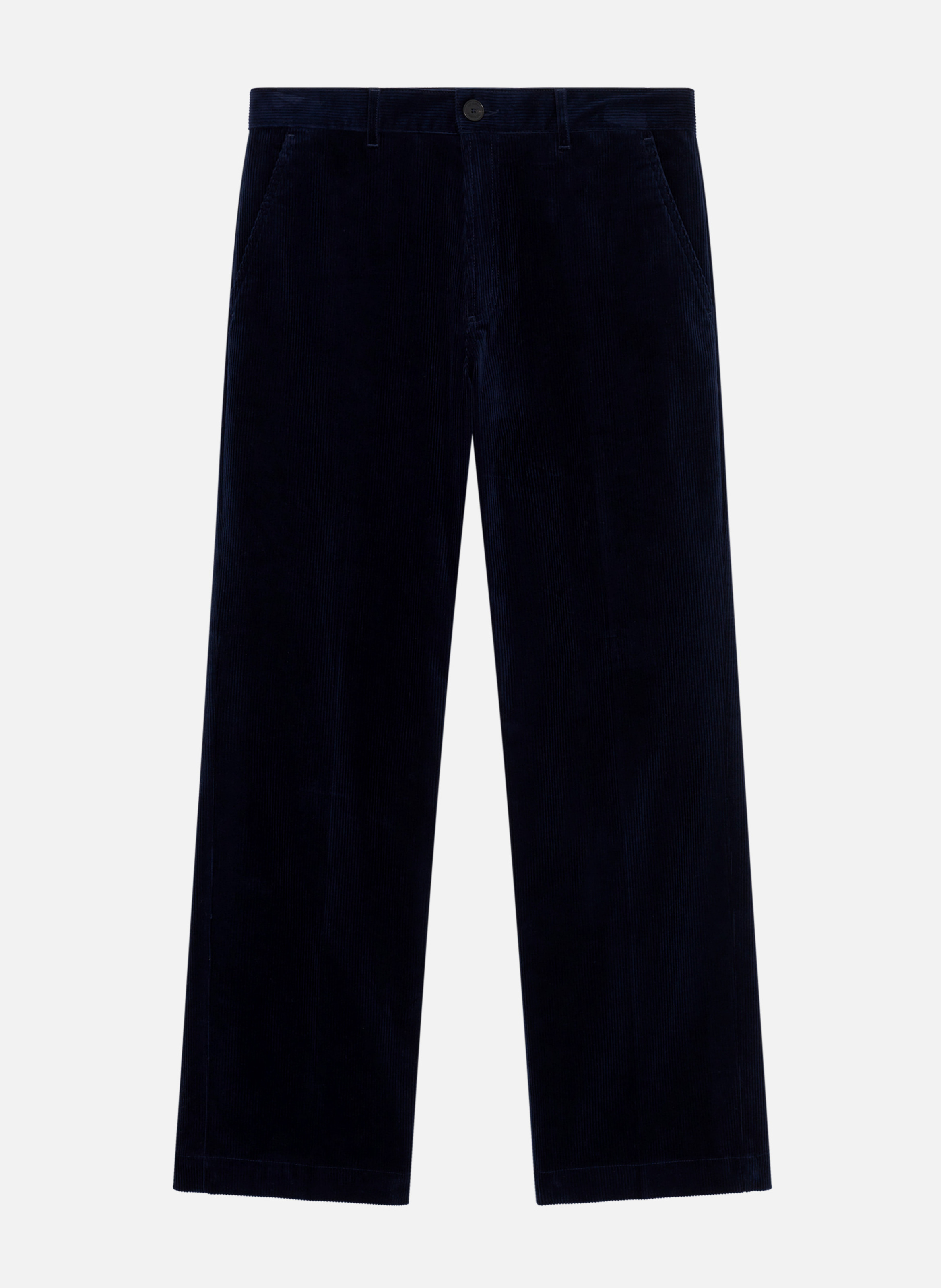Corduroy cropped pants THE KOOPLES Blue