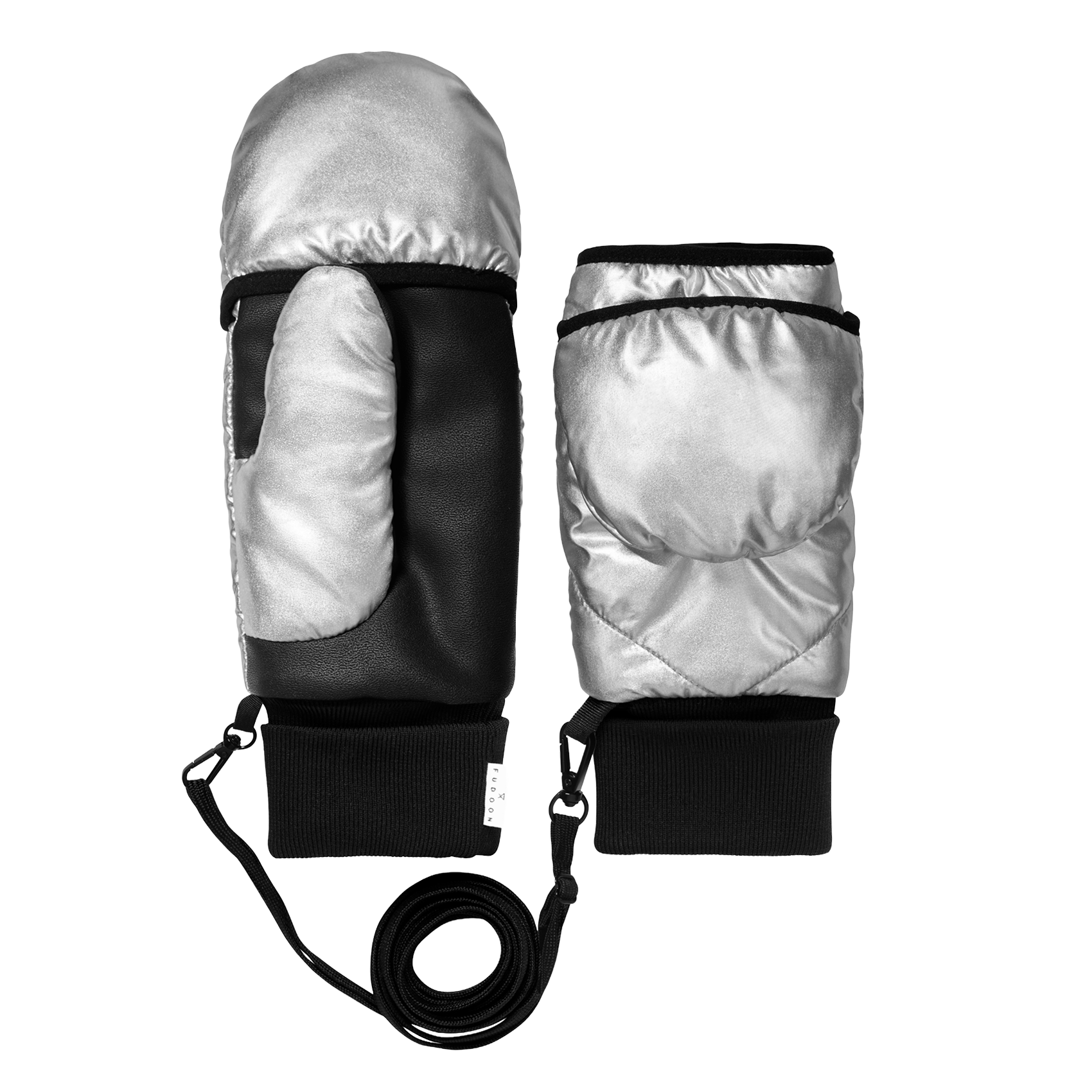 Convertible mittens gloves FUDOON Silver