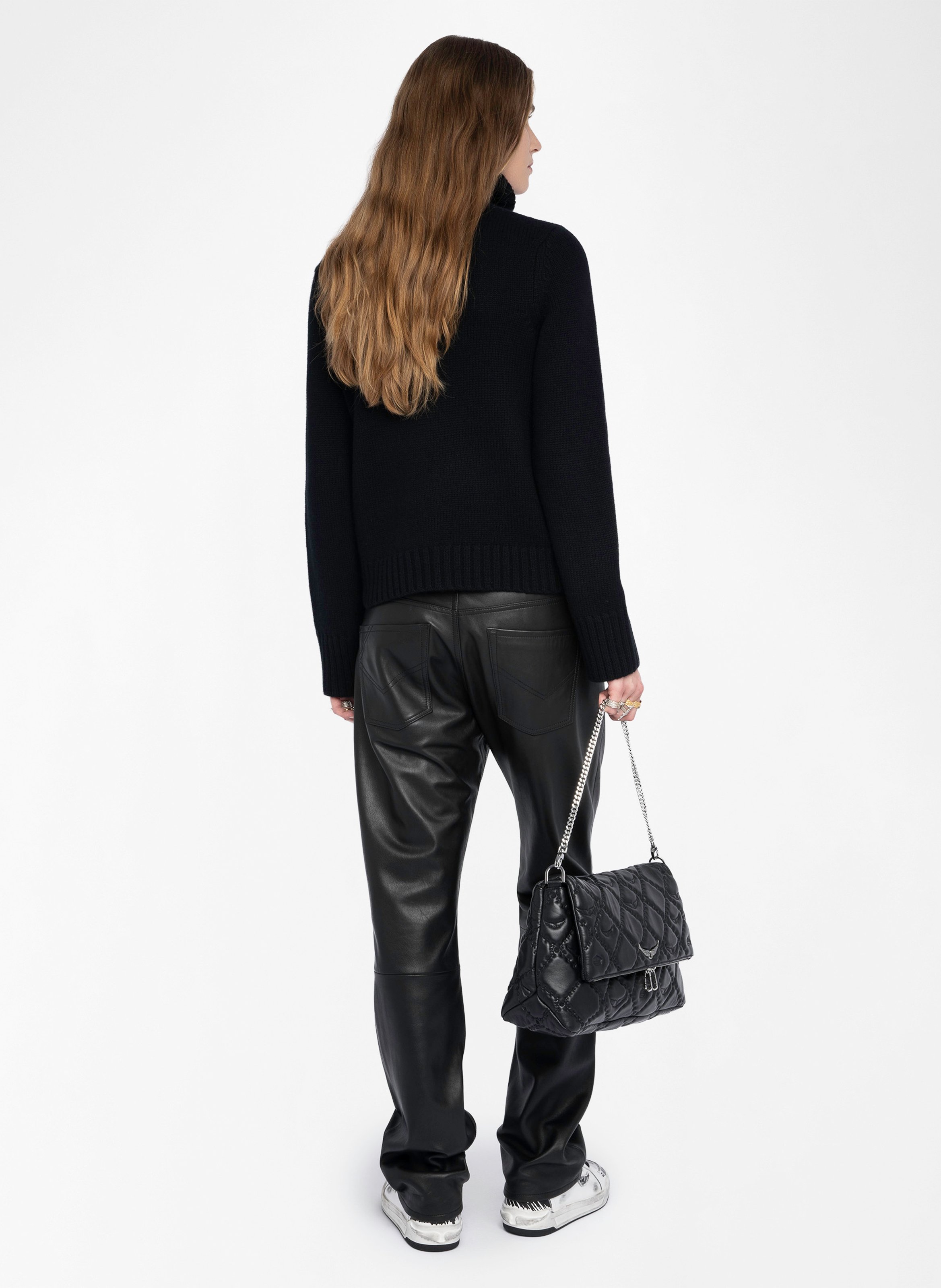 Pull col montant en cachemire  ZADIG&VOLTAIRE Noir