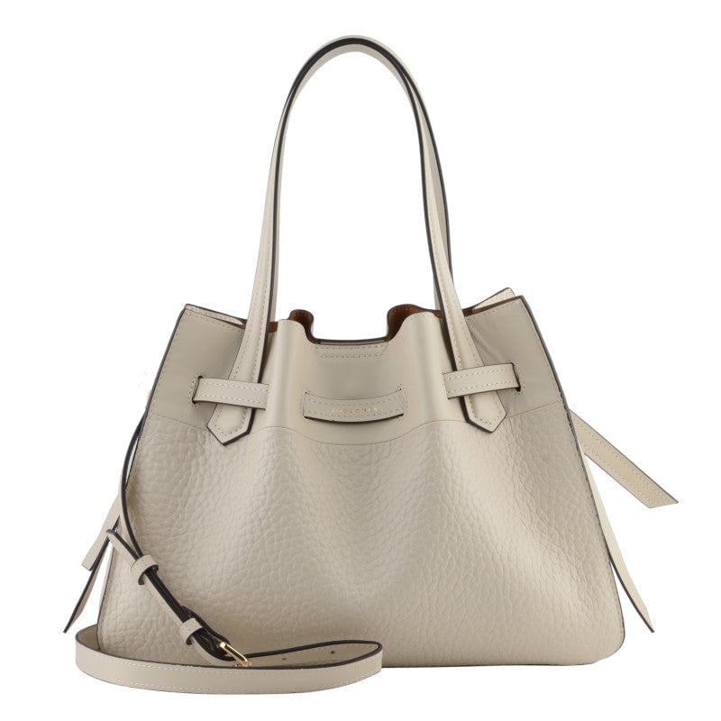 Handbag - cowhide leather POURCHET Beige
