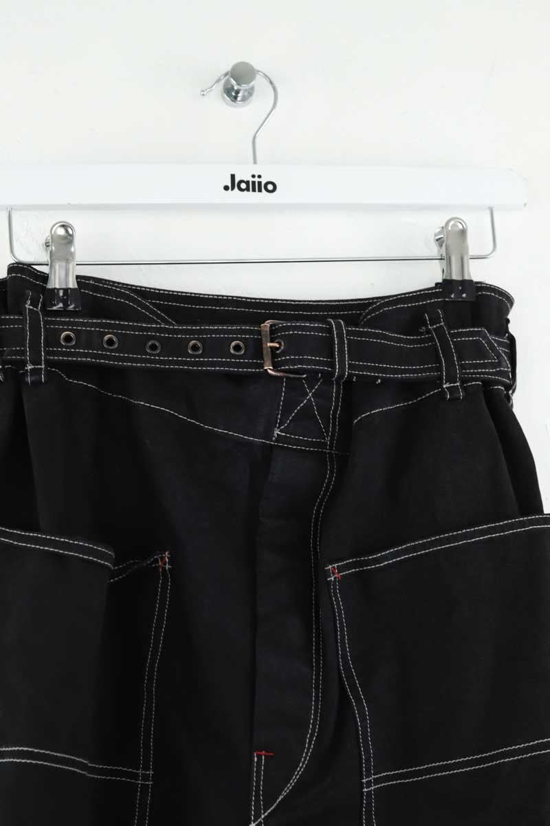 Slim-fit stretch cotton jeans with regular waist ISABEL MARANT - Seconde Main Black