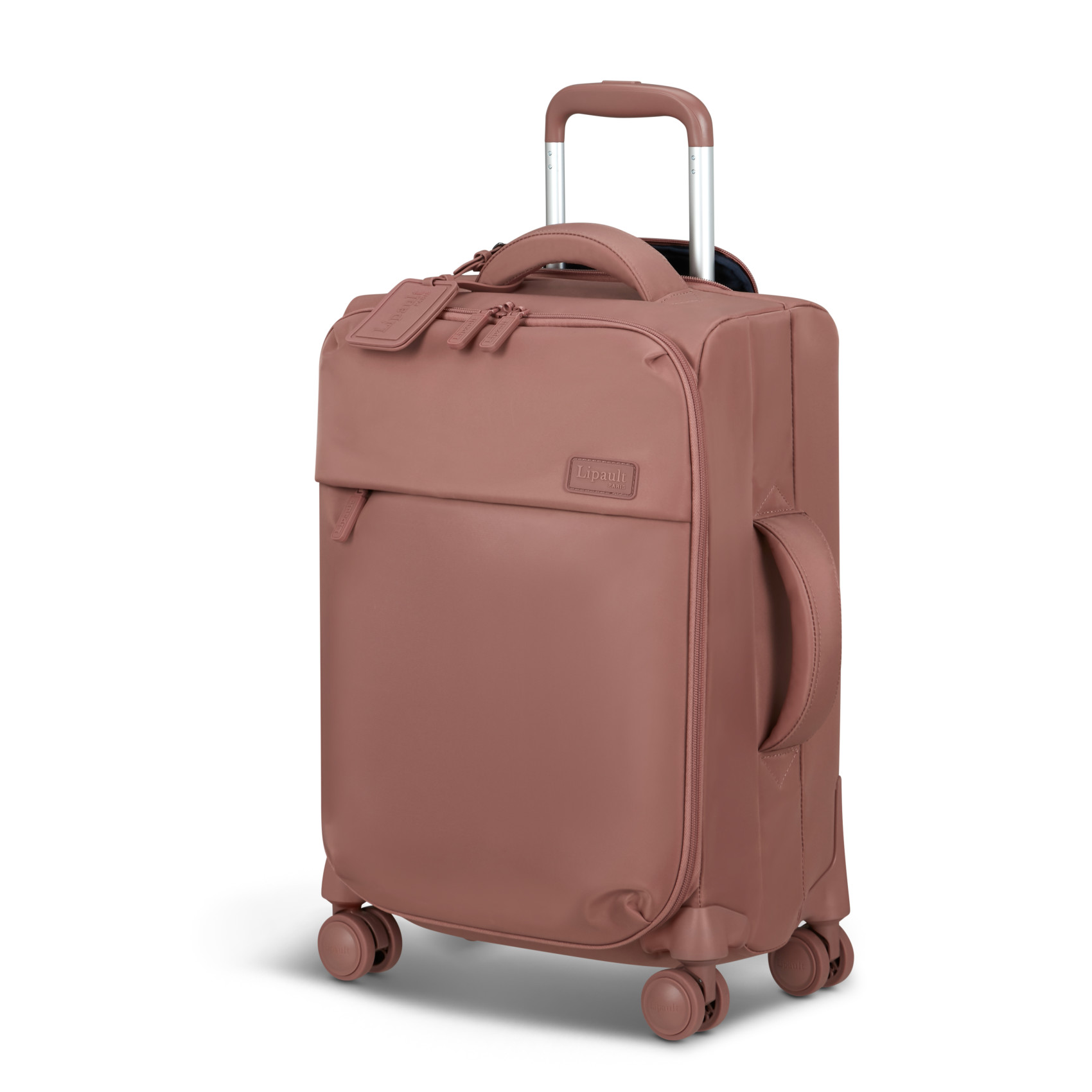 Plume valise 4 roues taille s LIPAULT Rose