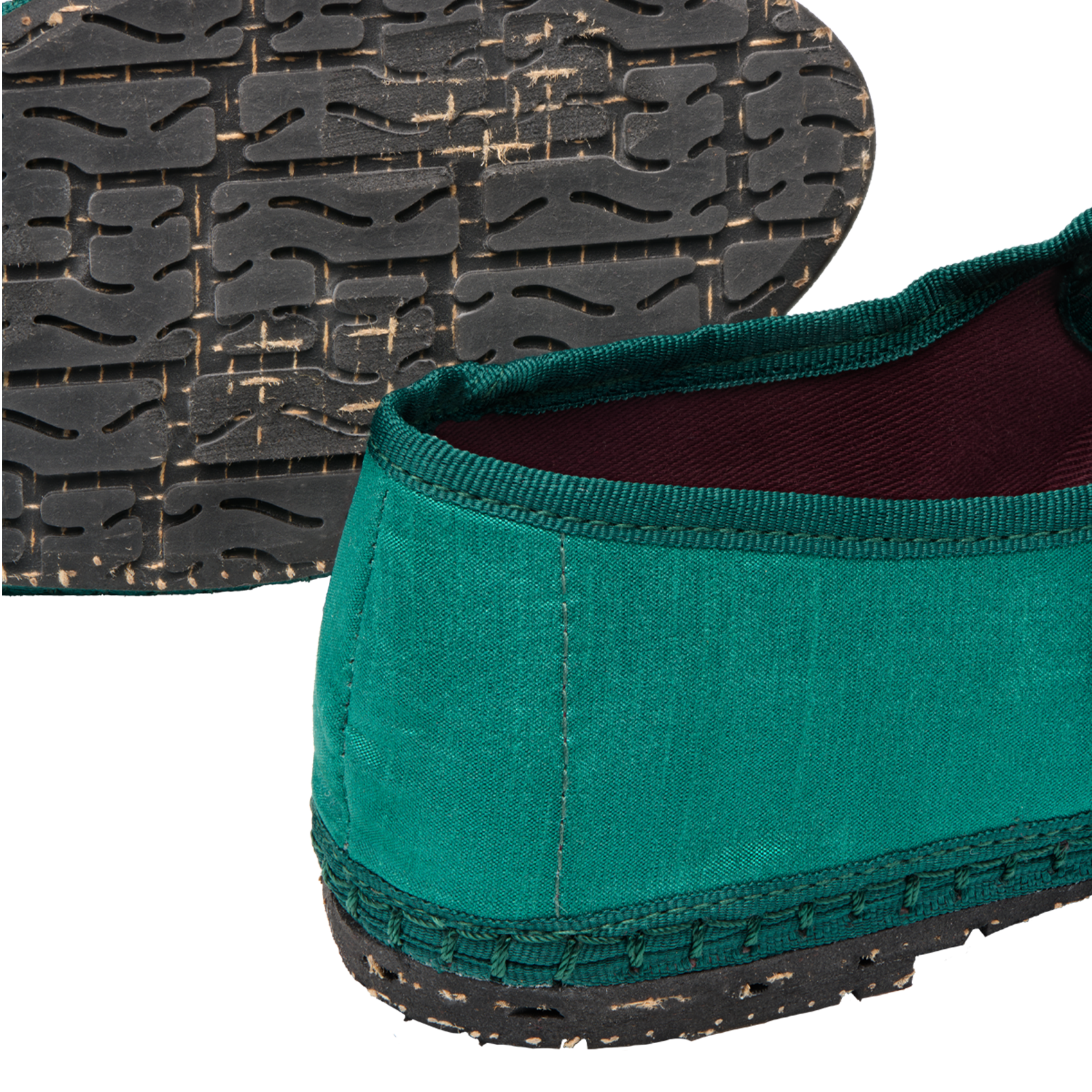 Silk ballerina flats FLABELUS Green