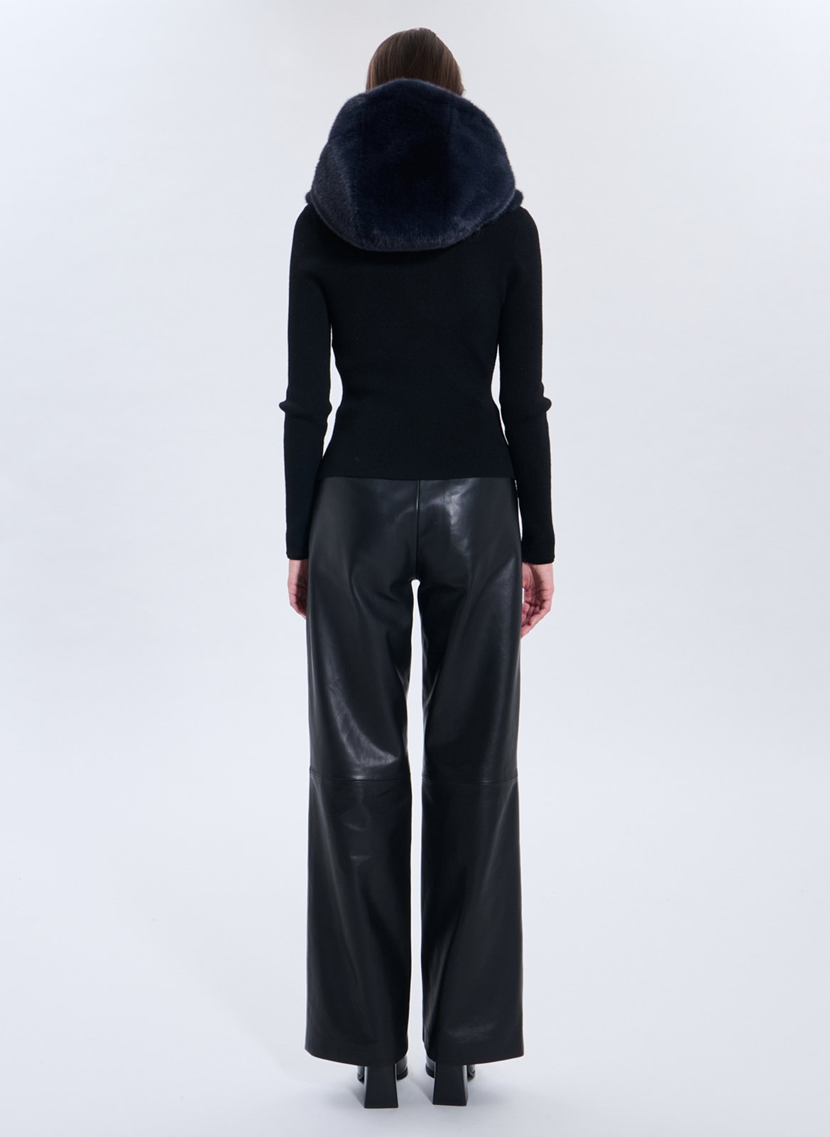 Faux fur hood ZAPA Blue