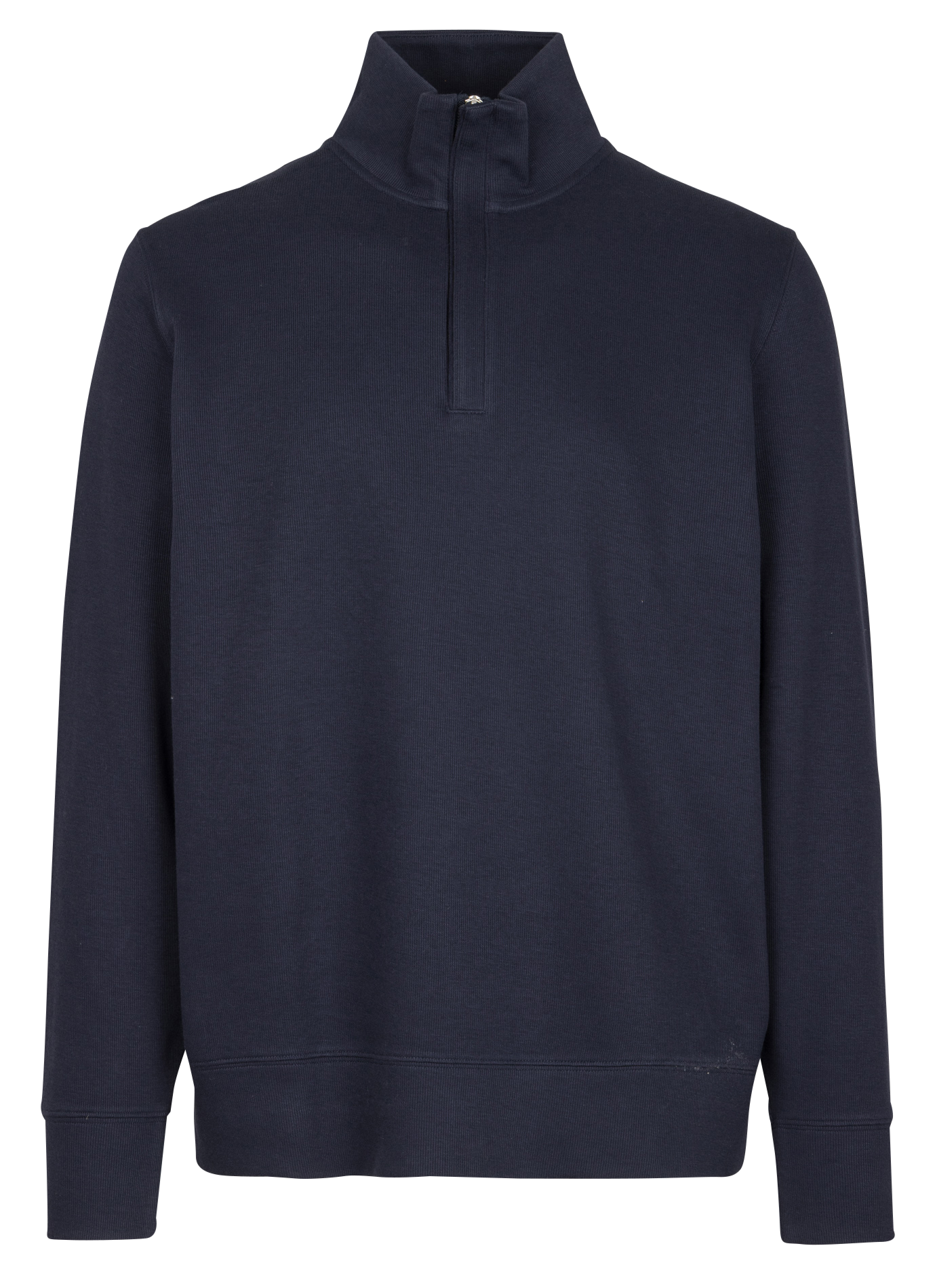 Straight fit cotton trucker collar sweater GANT Blue