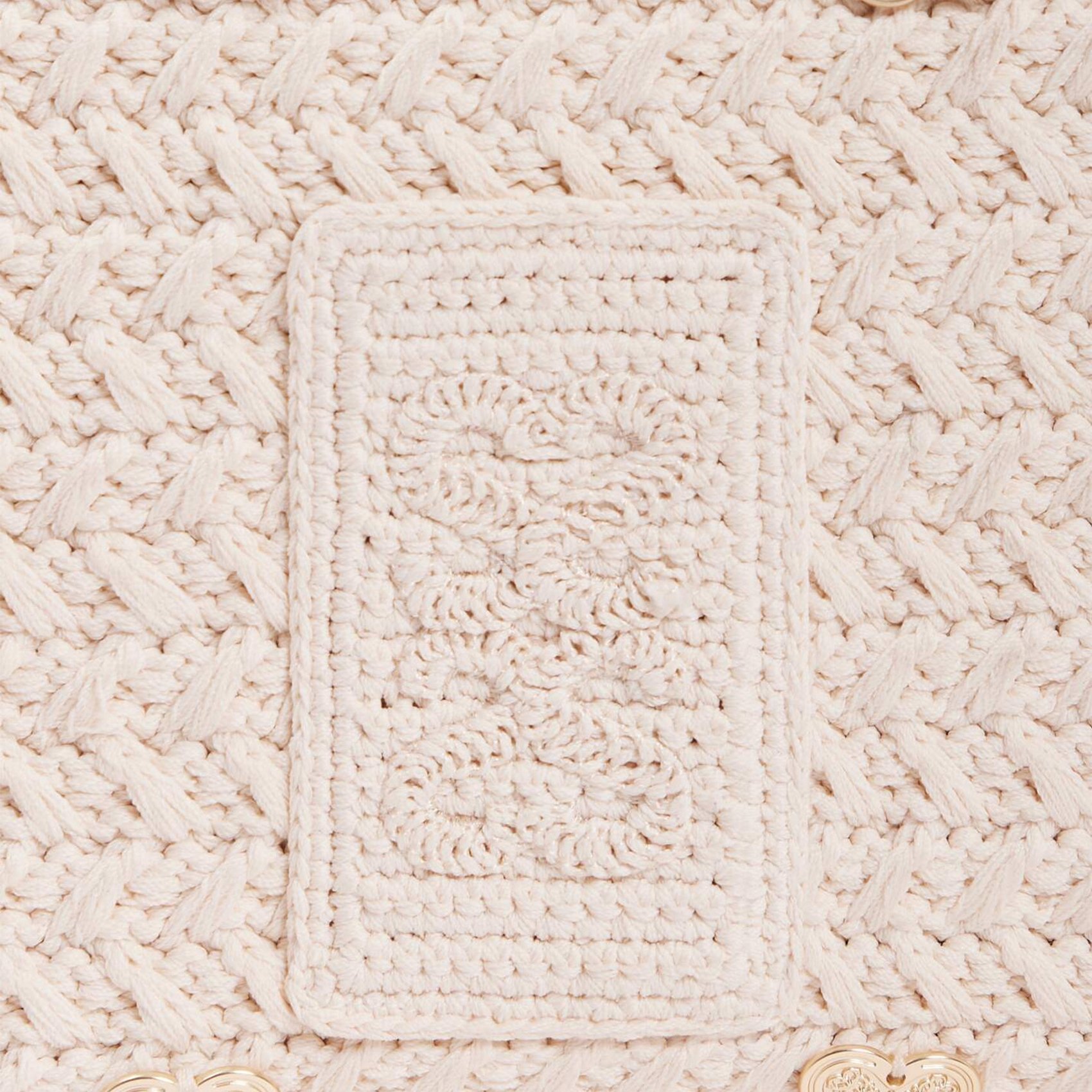 Sac en maille crochet SANDRO Beige