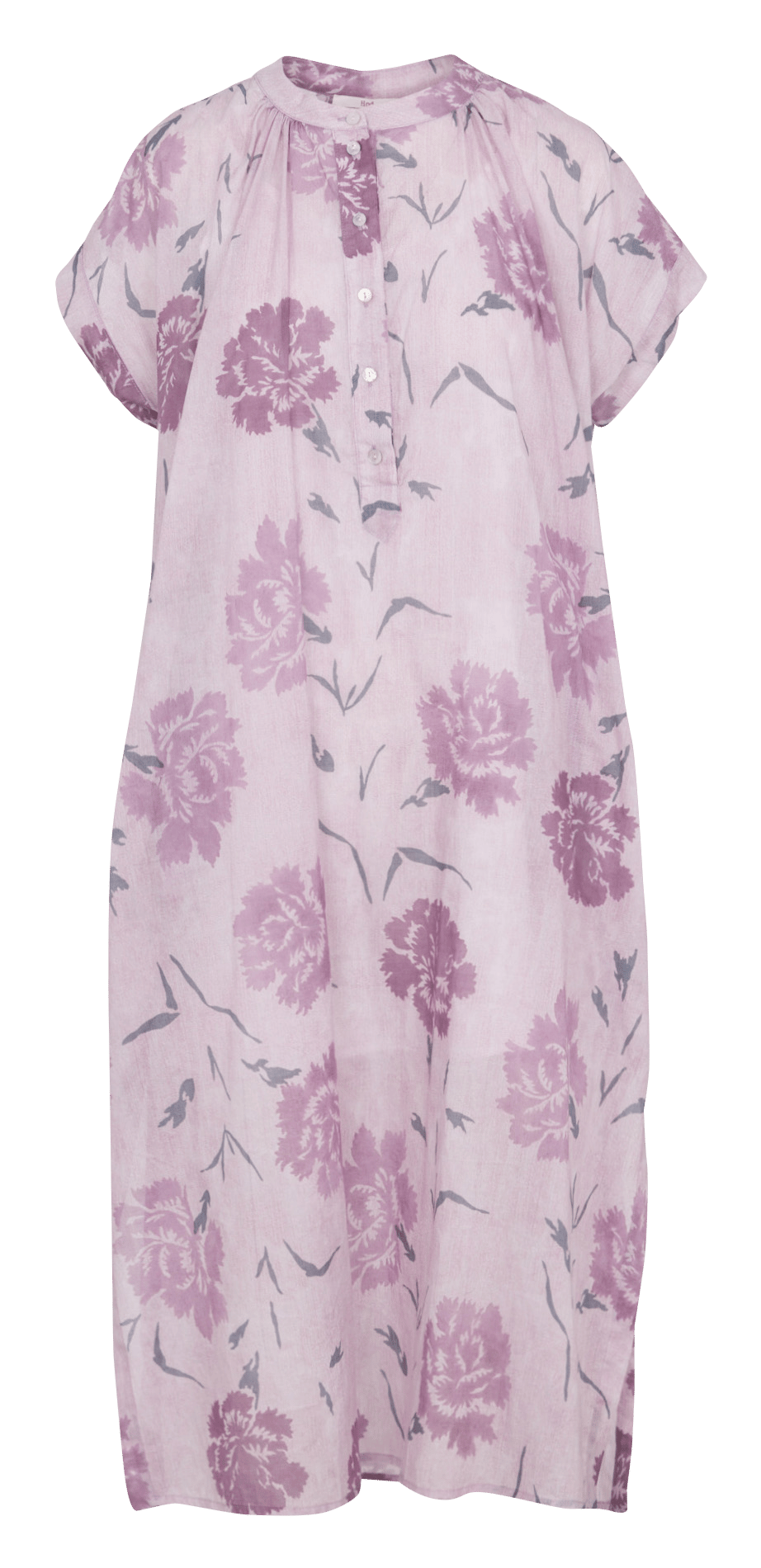 Lange, wijde jurk met print HOD PARIS Violet