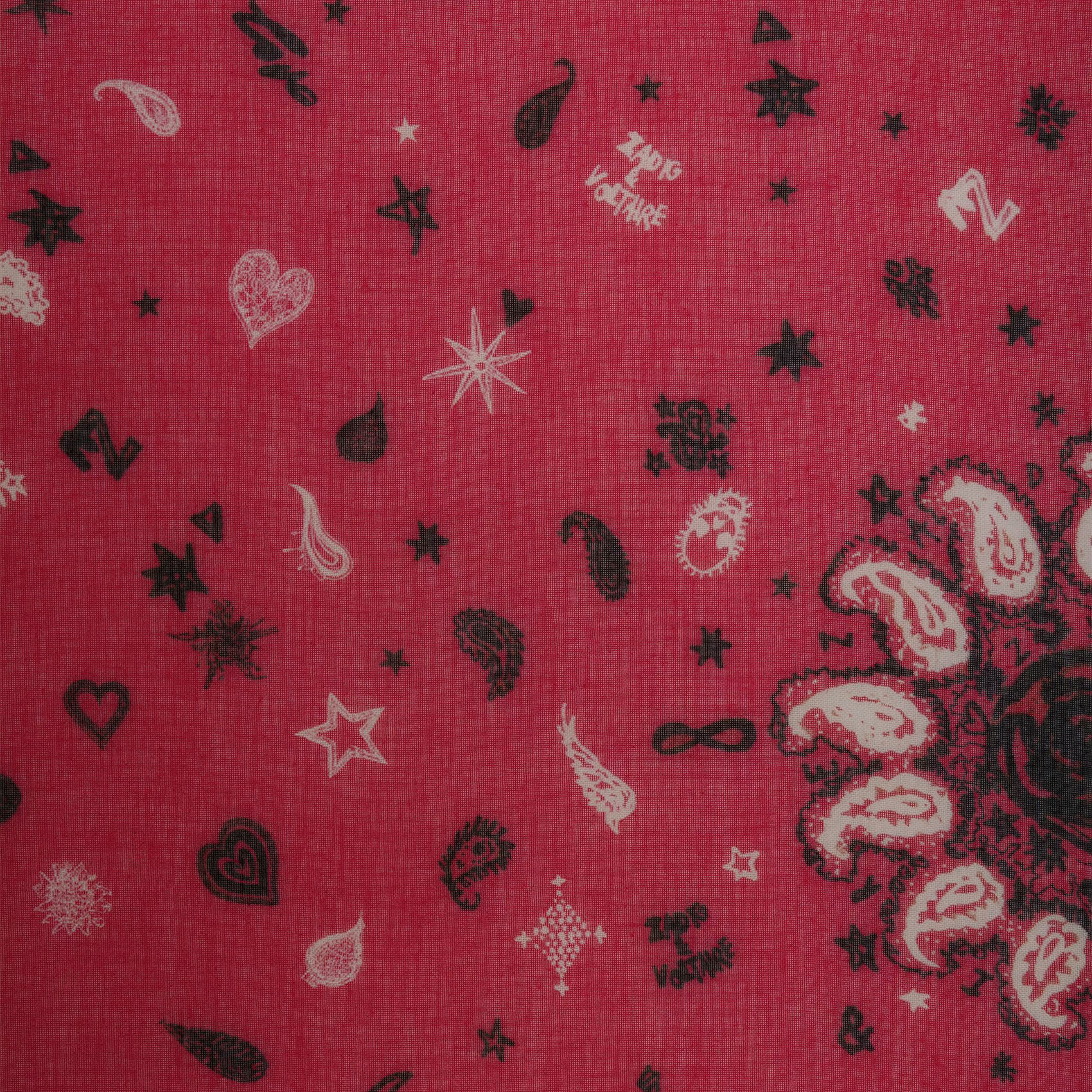 Square cotton scarf ZADIG&VOLTAIRE Pink