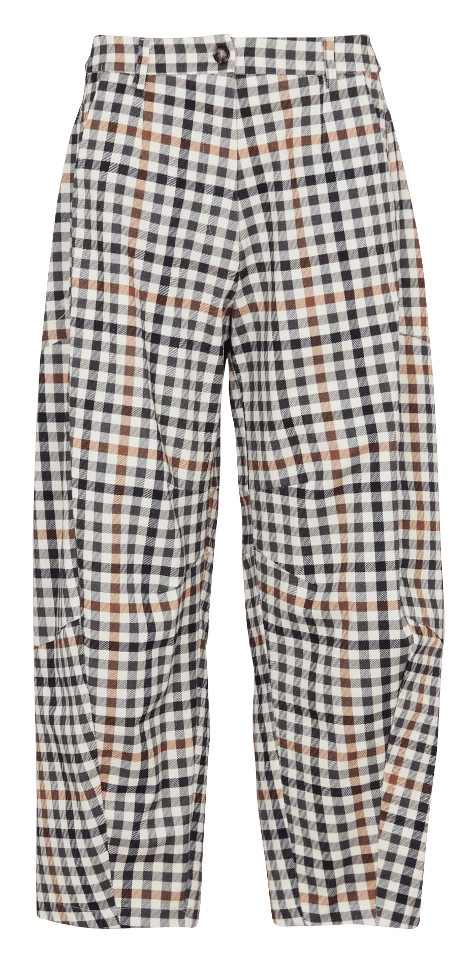 Broek met ruitjesprint IMPERIAL Beige