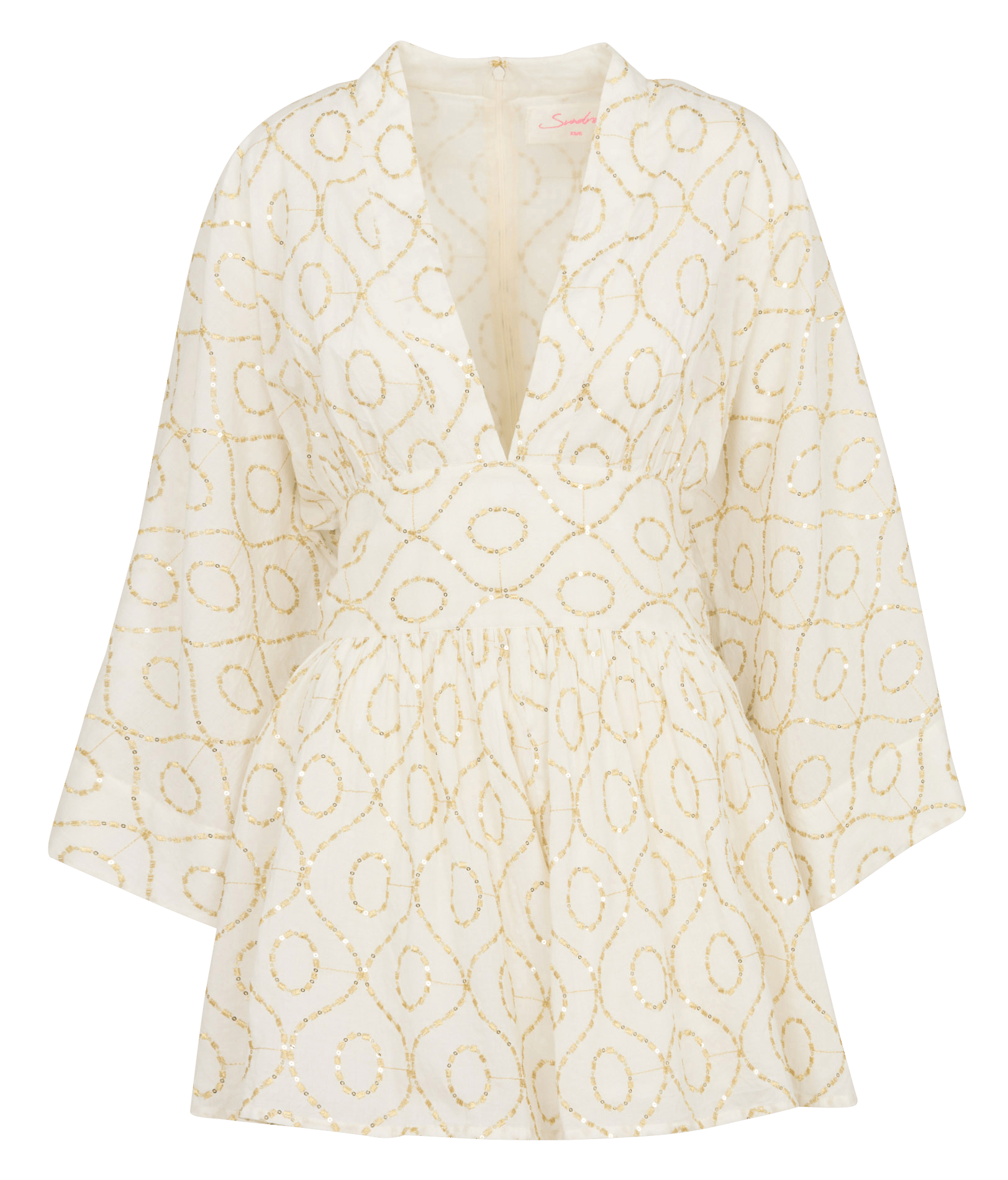 Cotton V-neck playsuit SUNDRESS Multicolored