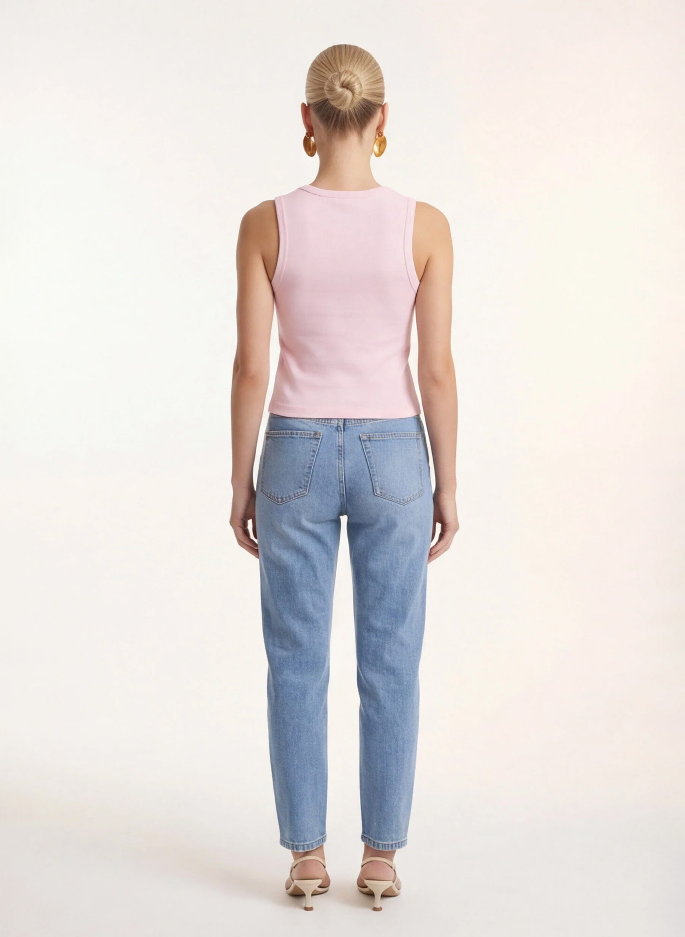 Baumwoll-Tanktop mit Rundhalsausschnitt KOOKAI Rosa