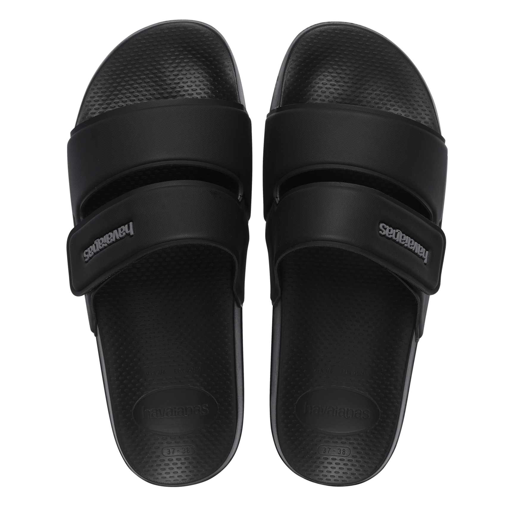 Sandales à scratch HAVAIANAS Noir