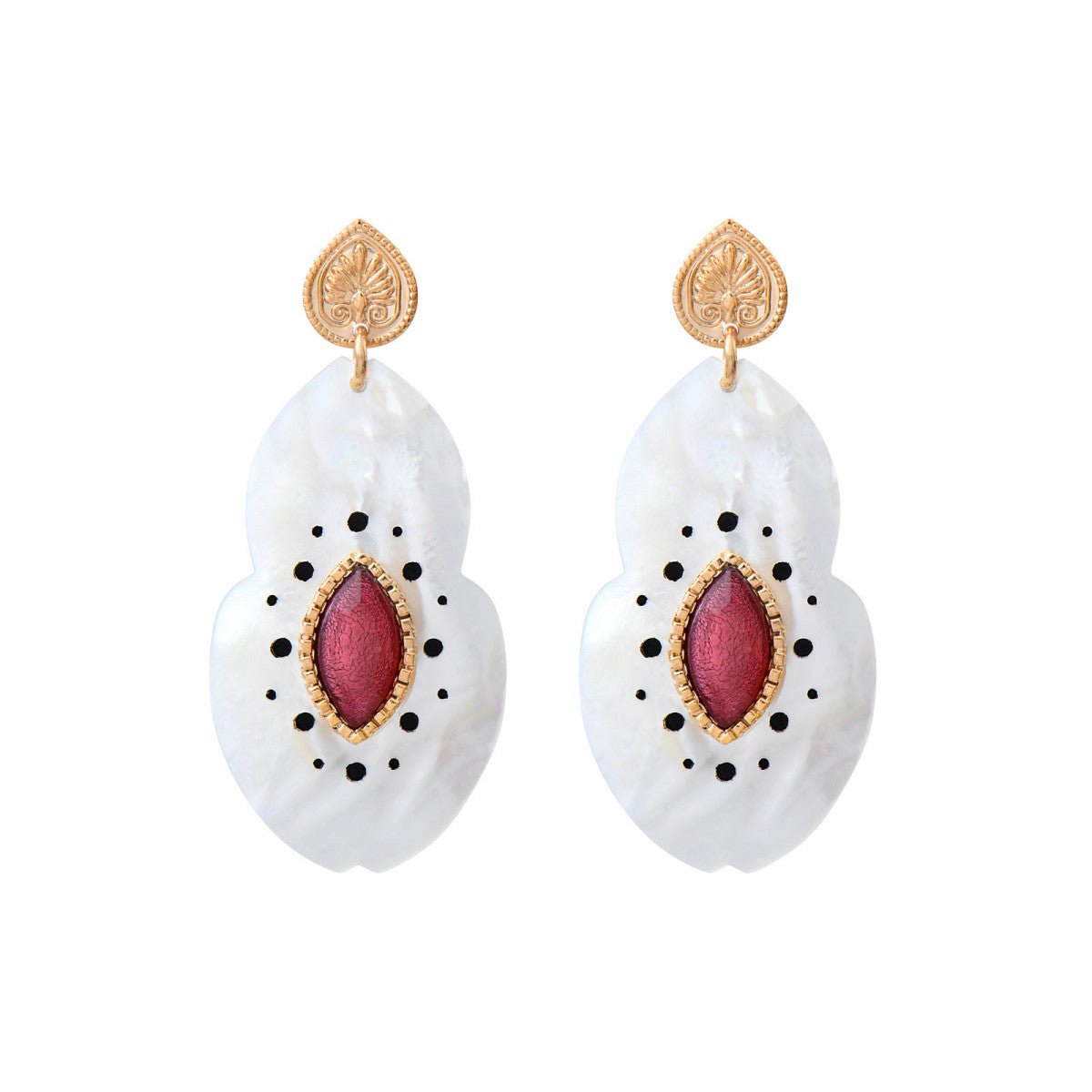 Stud earrings SATELLITE PARIS White
