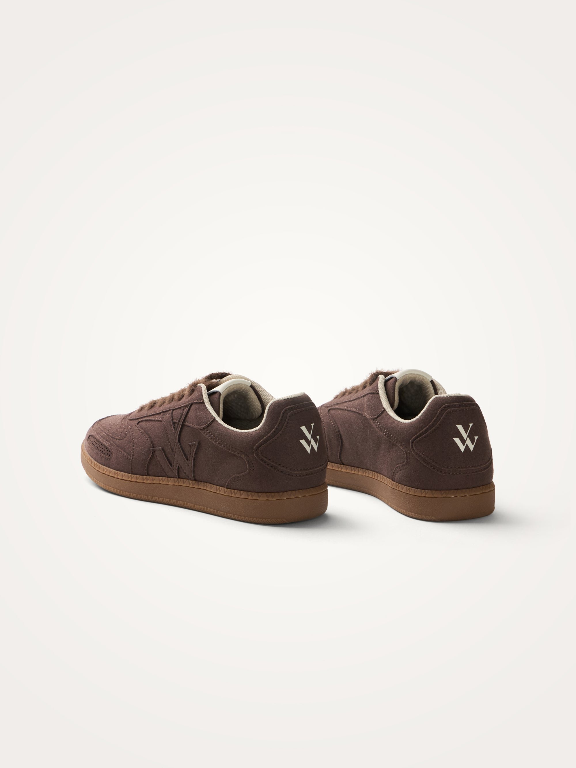 Sneakers with monogram on retro sole VANESSA WU Brown