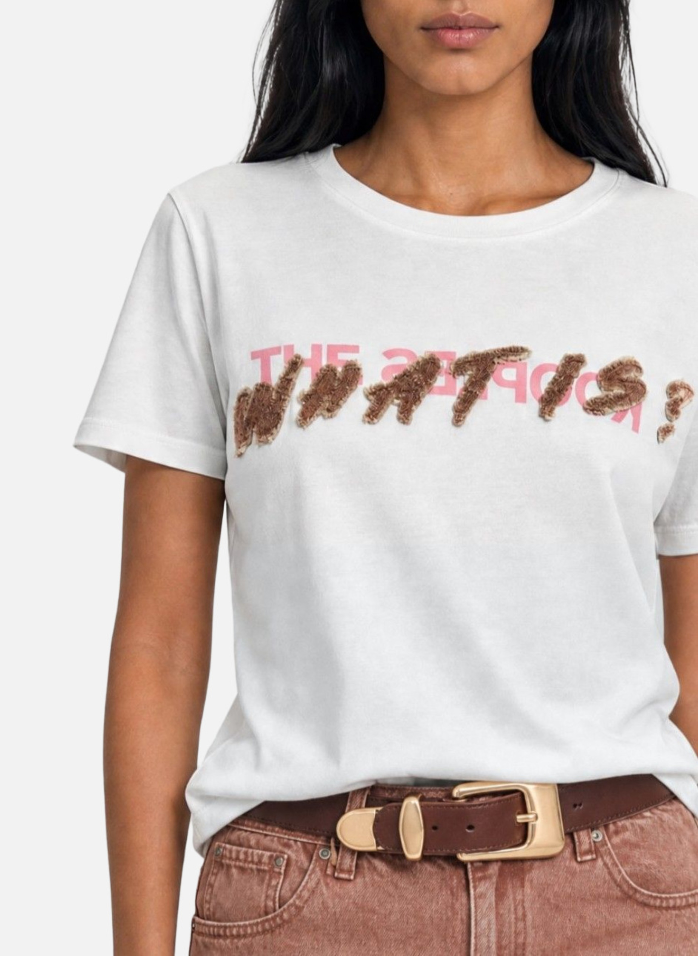 T-shirt with back screen printing THE KOOPLES White