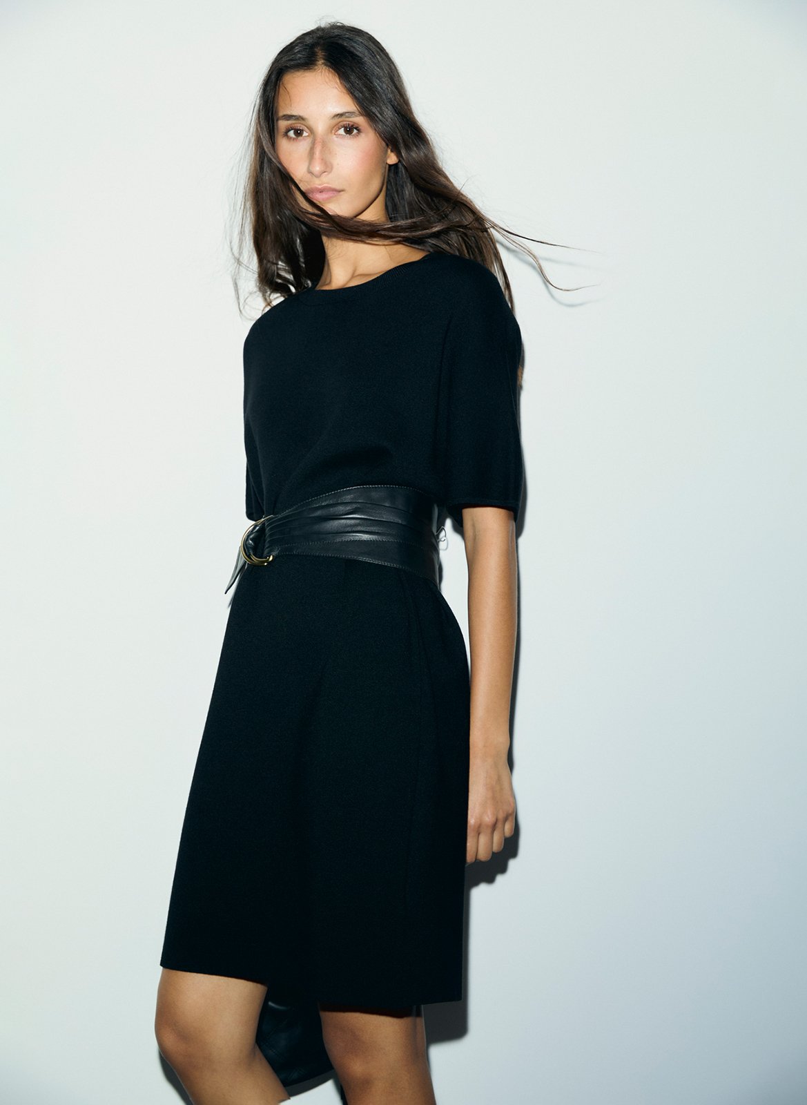 Robe courte col rond  GERARD DAREL Noir