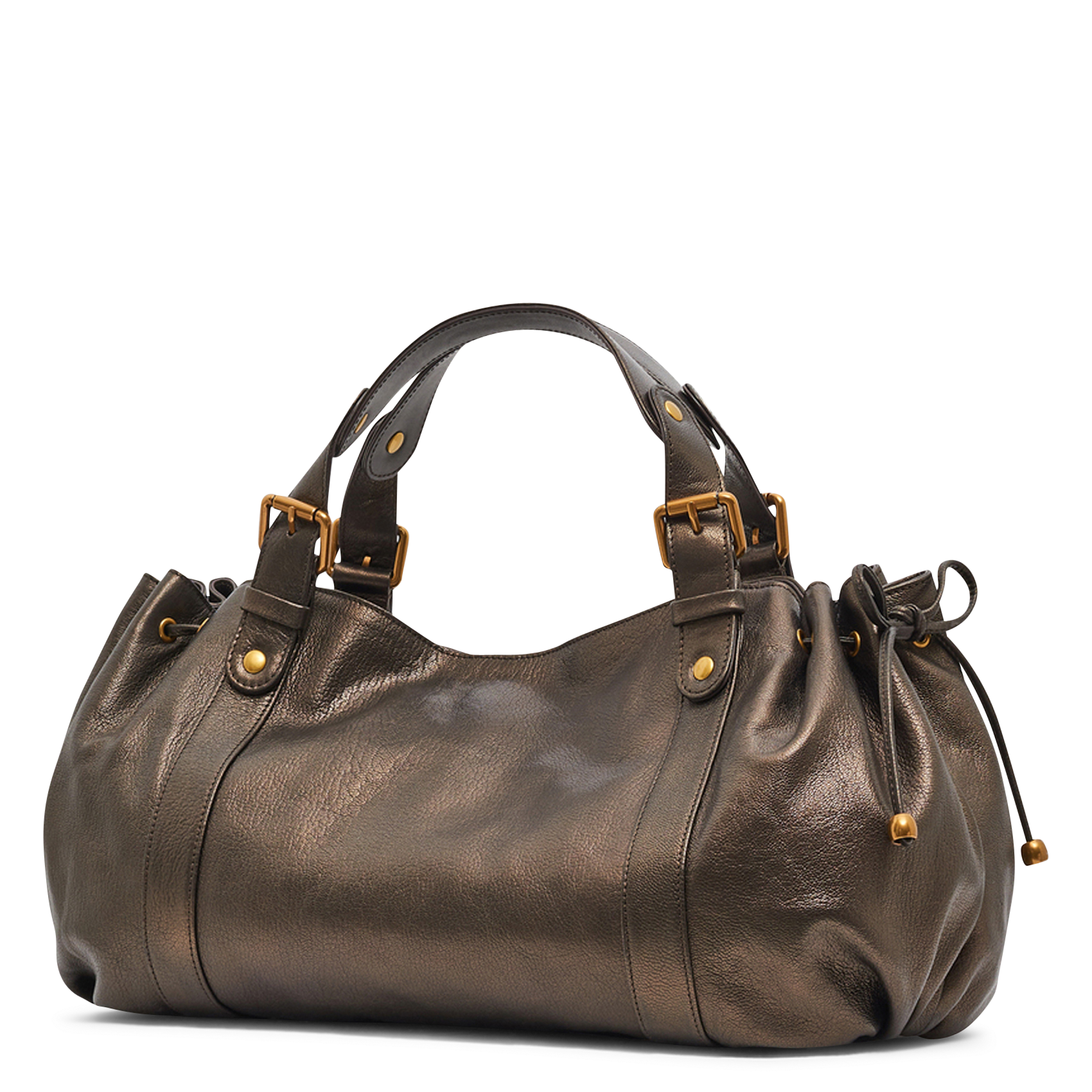 Handtasche aus Metallic-Leder GERARD DAREL Golden