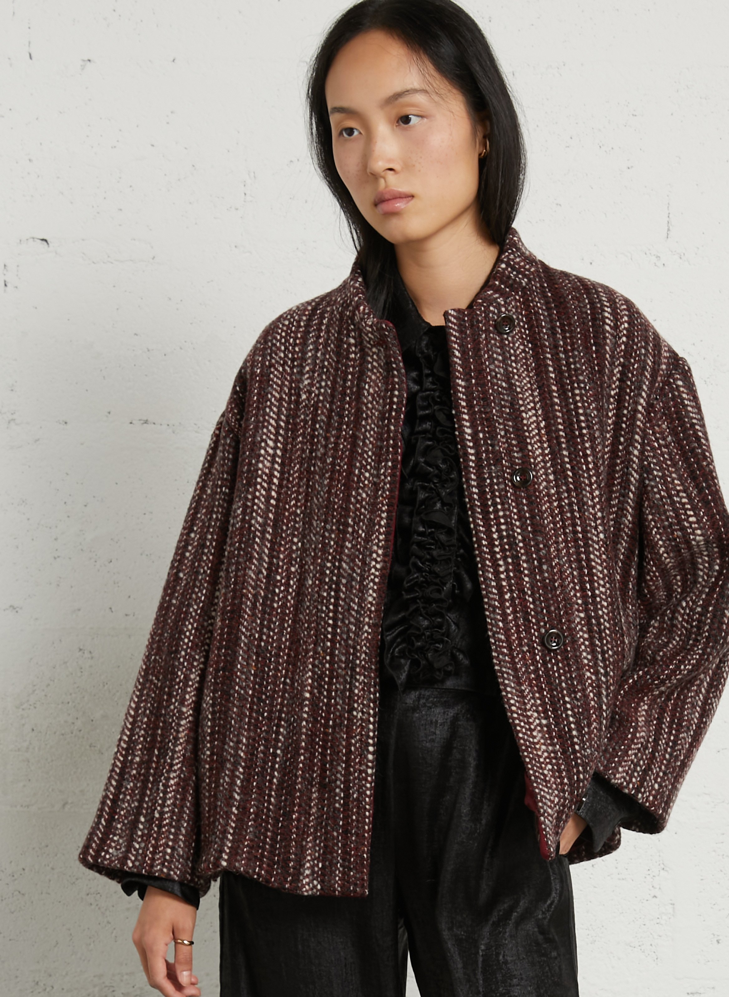 Oversized wool-blend jacket  MOMONI Red
