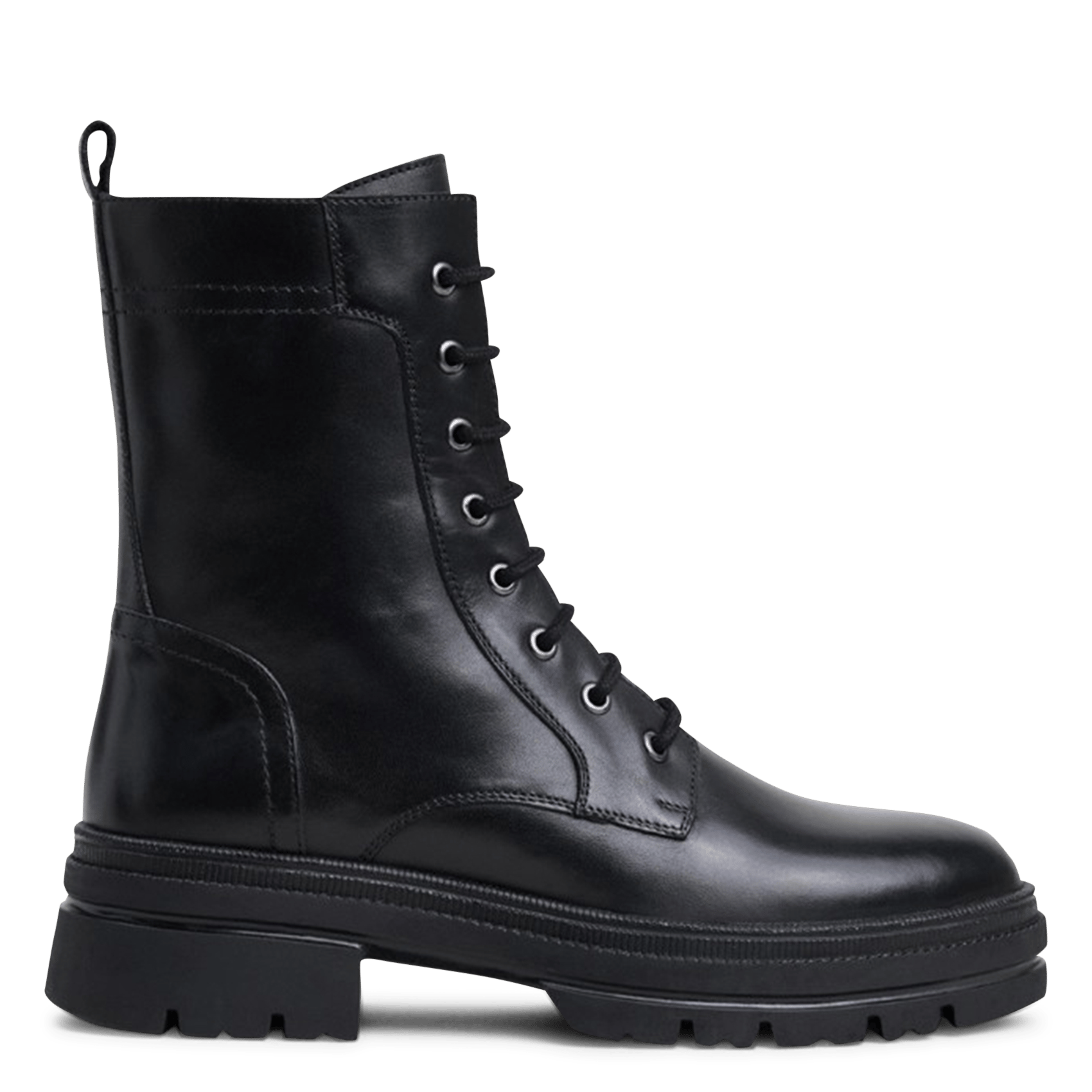 Boots à lacets en cuir JONAK Noir