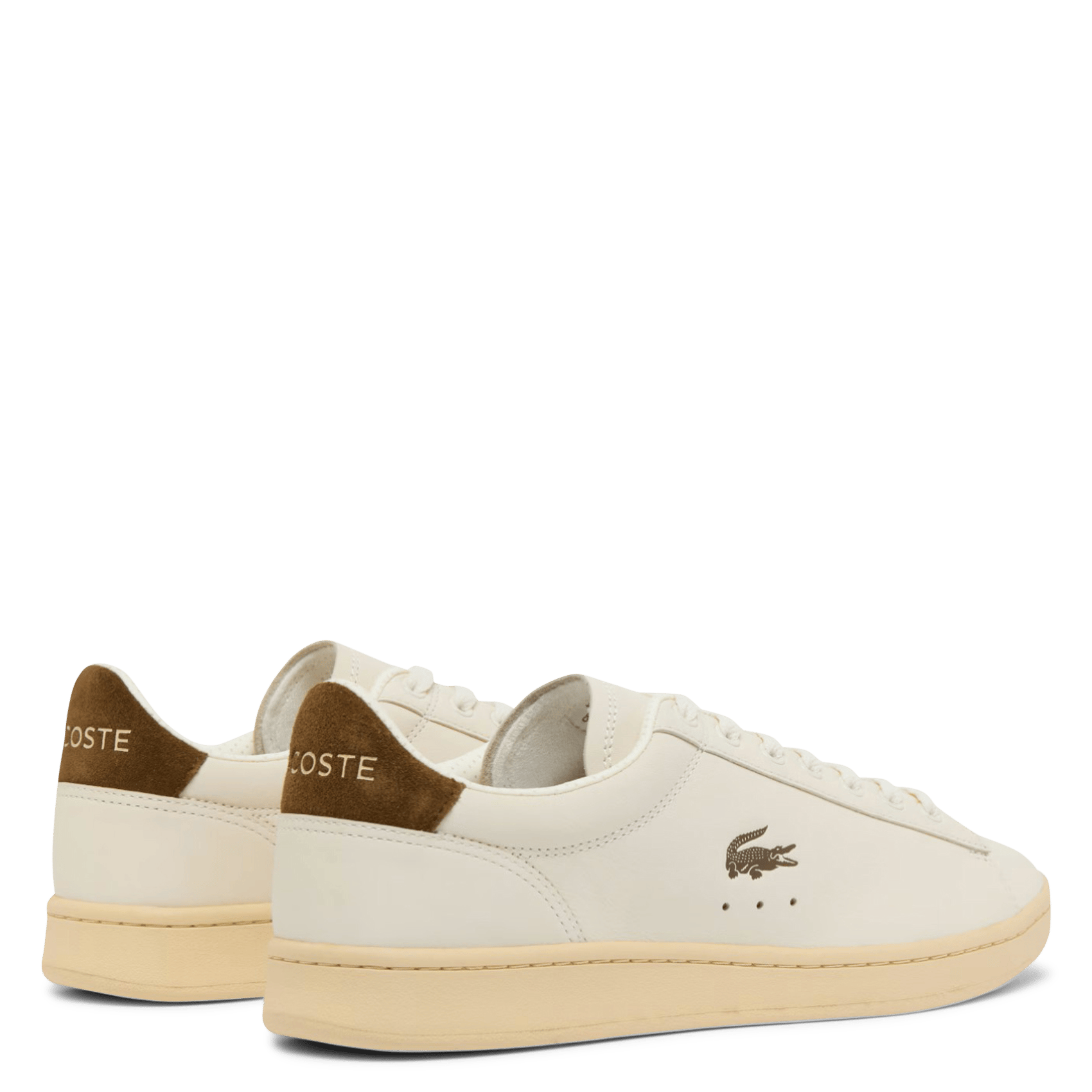 Lage, leren sneakers LACOSTE Wit