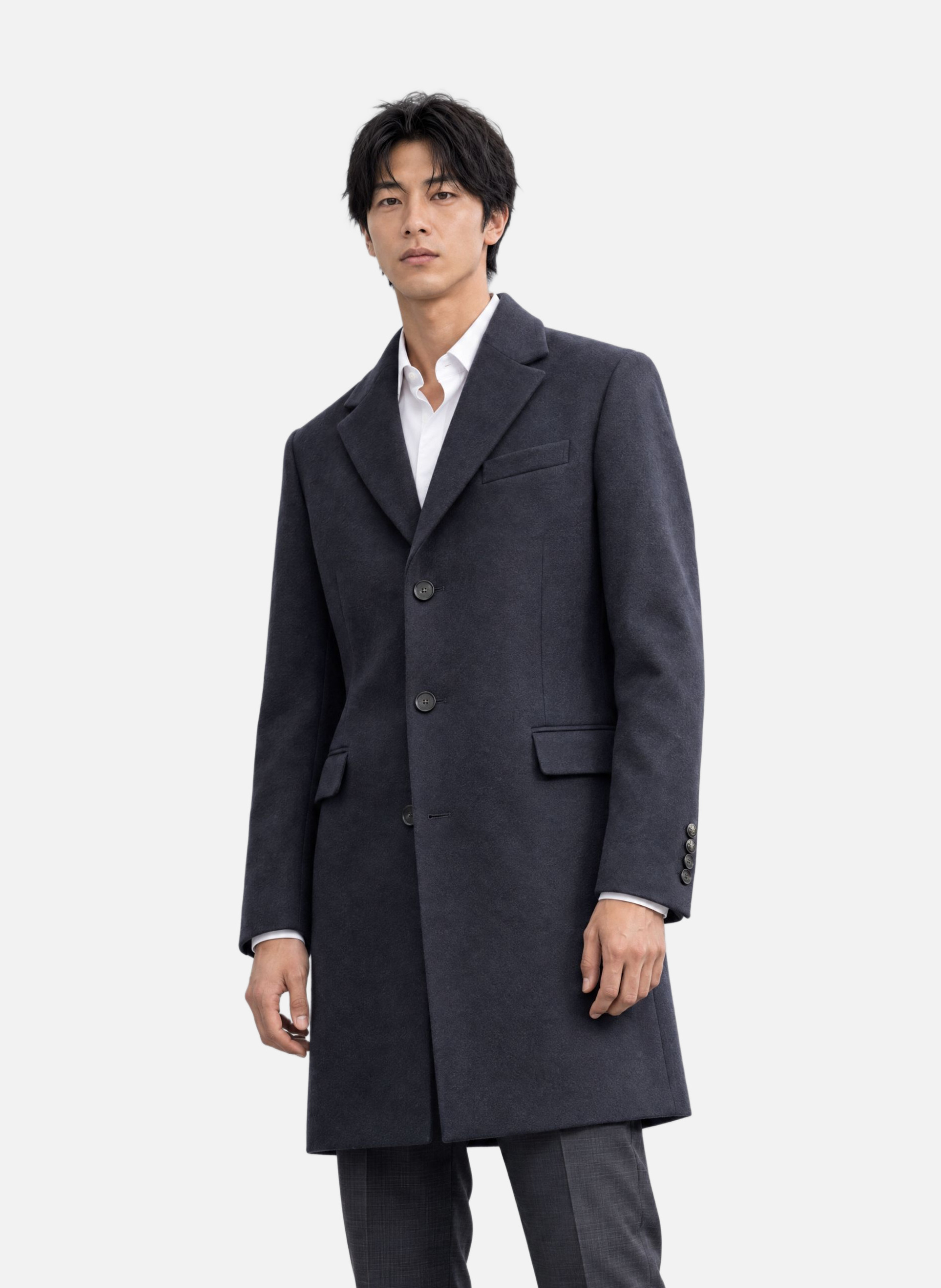 Notched-collar coat THE KOOPLES Blue
