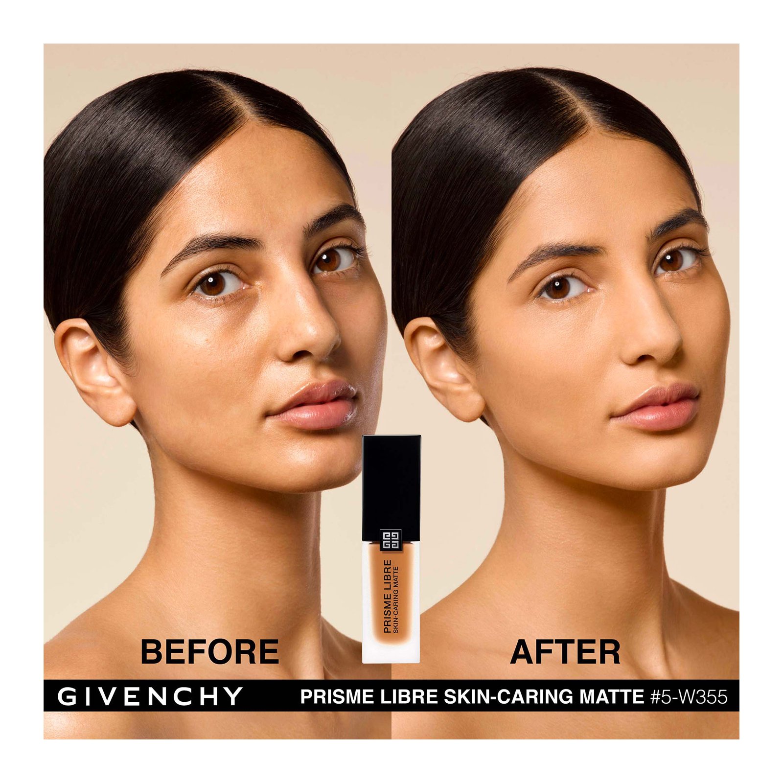 PRISME LIBRE SKIN-CARING MATTE - Matte, heldere foudation GIVENCHY 5-w355