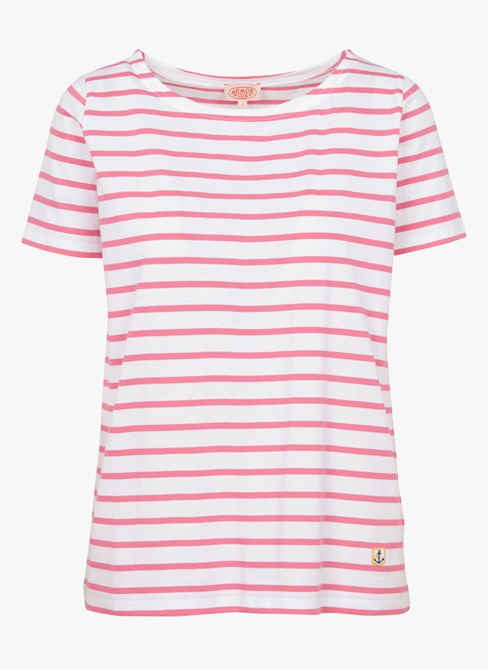 Multi colored striped t shirt hot sale