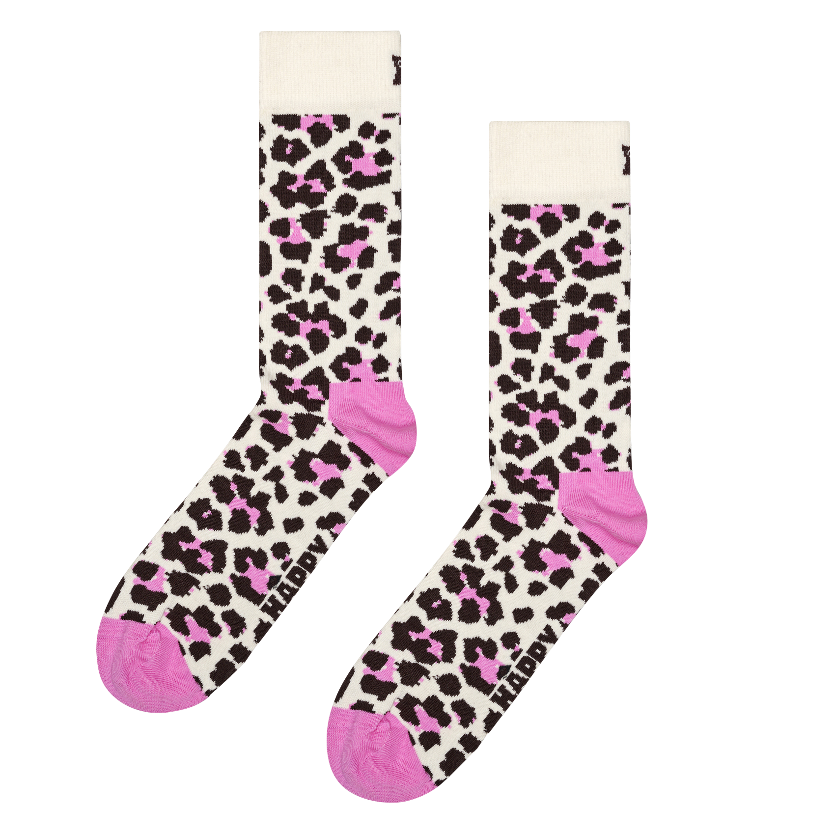 Lange Socken aus Baumwoll-Mix mit Print HAPPY SOCKS Beige