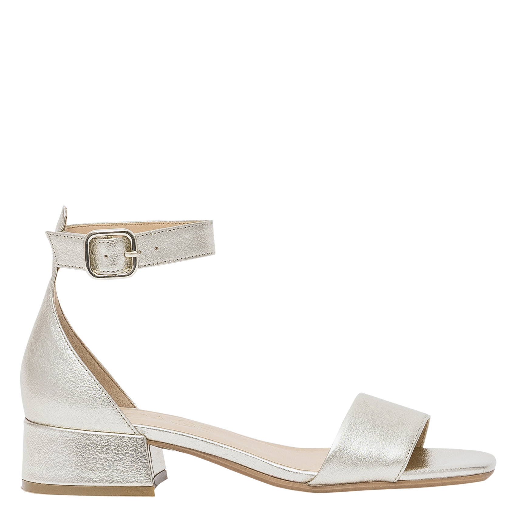 Ledersandalen mit Absatz BOCAGE Golden