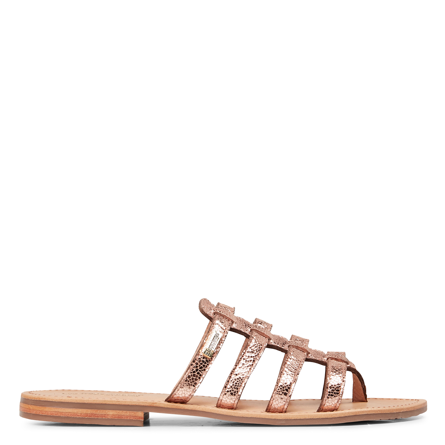 Mules plates en cuir LES TROPEZIENNES PAR M.BELARBI Blanc