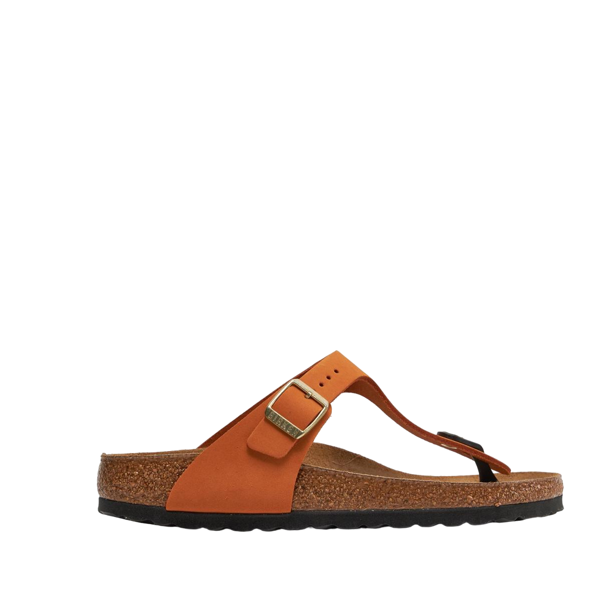 Faux leather sandals BIRKENSTOCK Orange