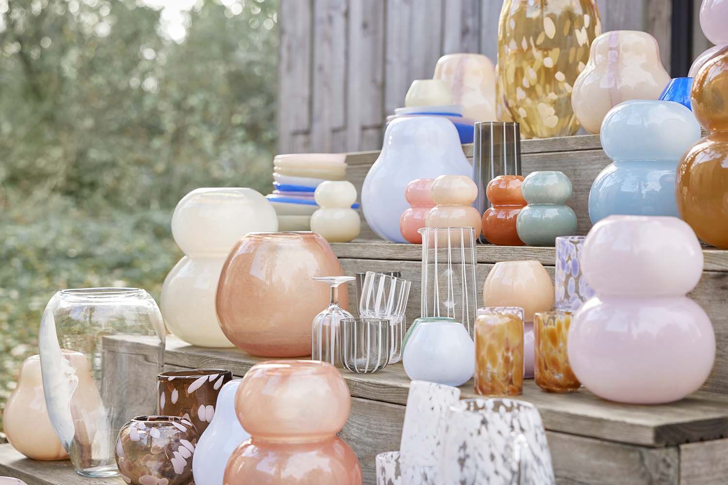 Glass vase OYOY LIVING DESIGN White