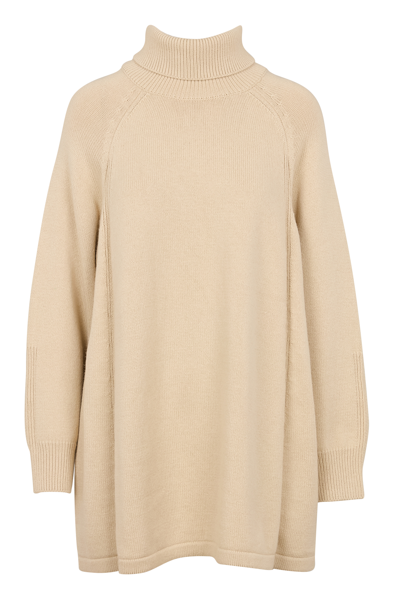 Korte wollen en katoenen truijurk BA&SH Beige