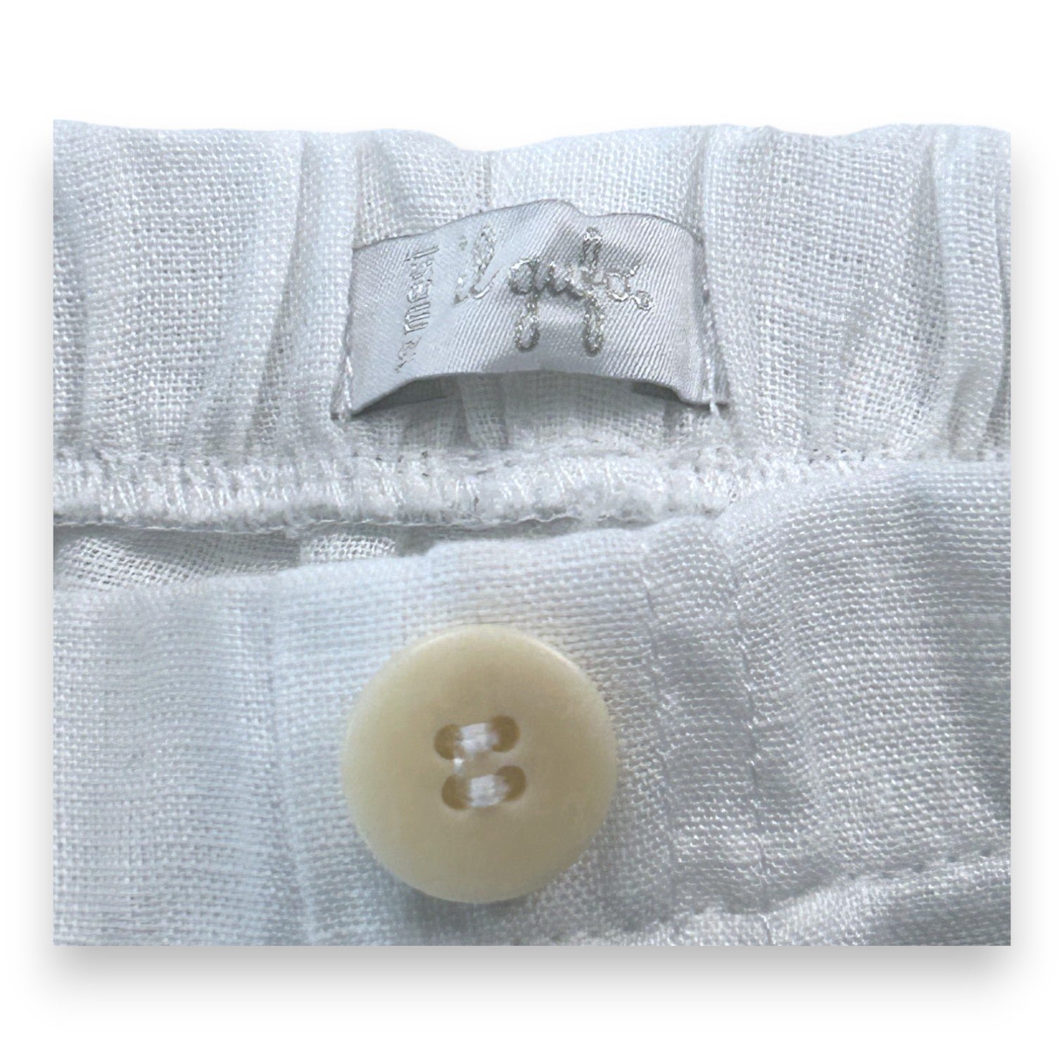 Short white baby - 12 months IL GUFO - Seconde main White