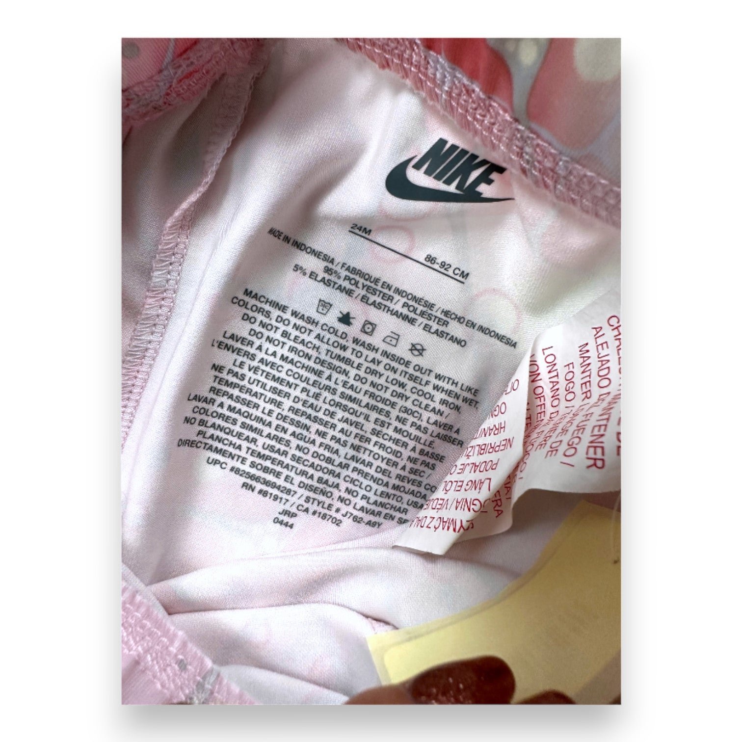 Pink baby pants - 24 months NIKE - Seconde Main Pink