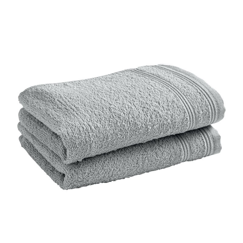 100% combed cotton hand towel COTON PUR Grey