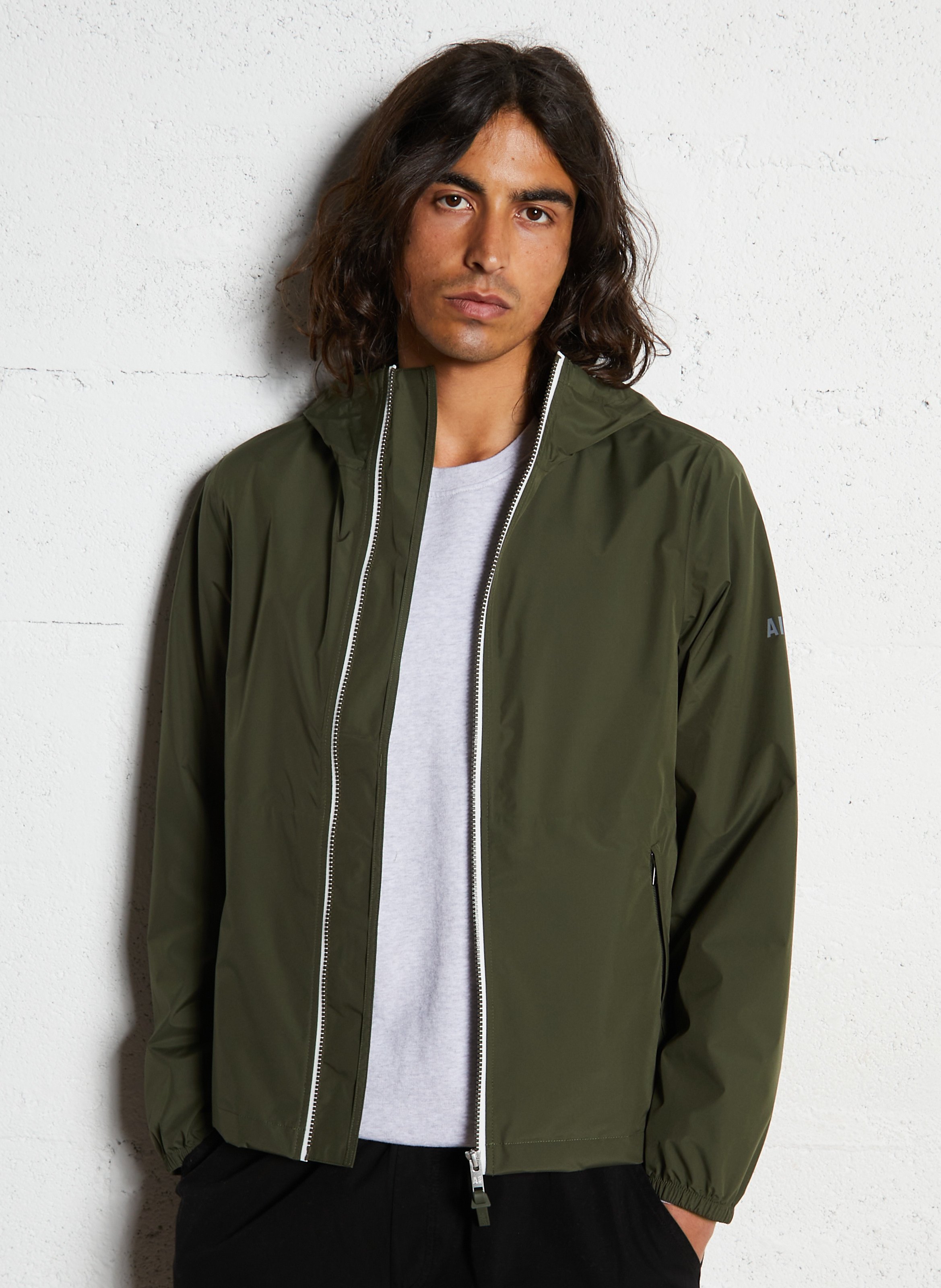 Veste imperméable zippée à capuche AIGLE Vert