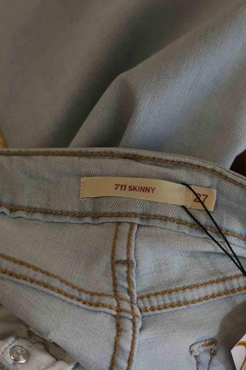 Cotton skinny jeans LEVI'S - Seconde main Blue