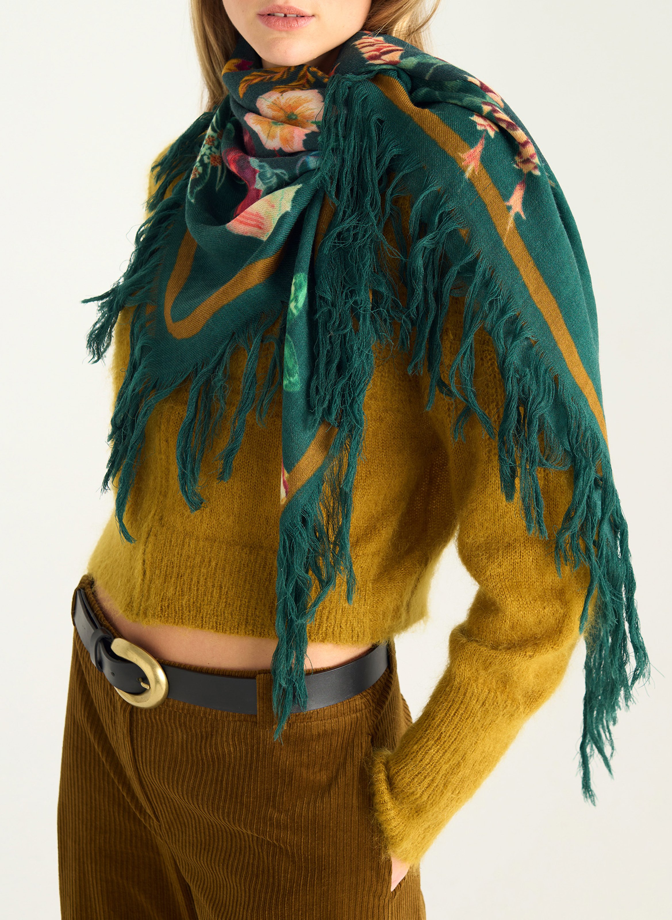 Foulard en laine COTELAC Vert