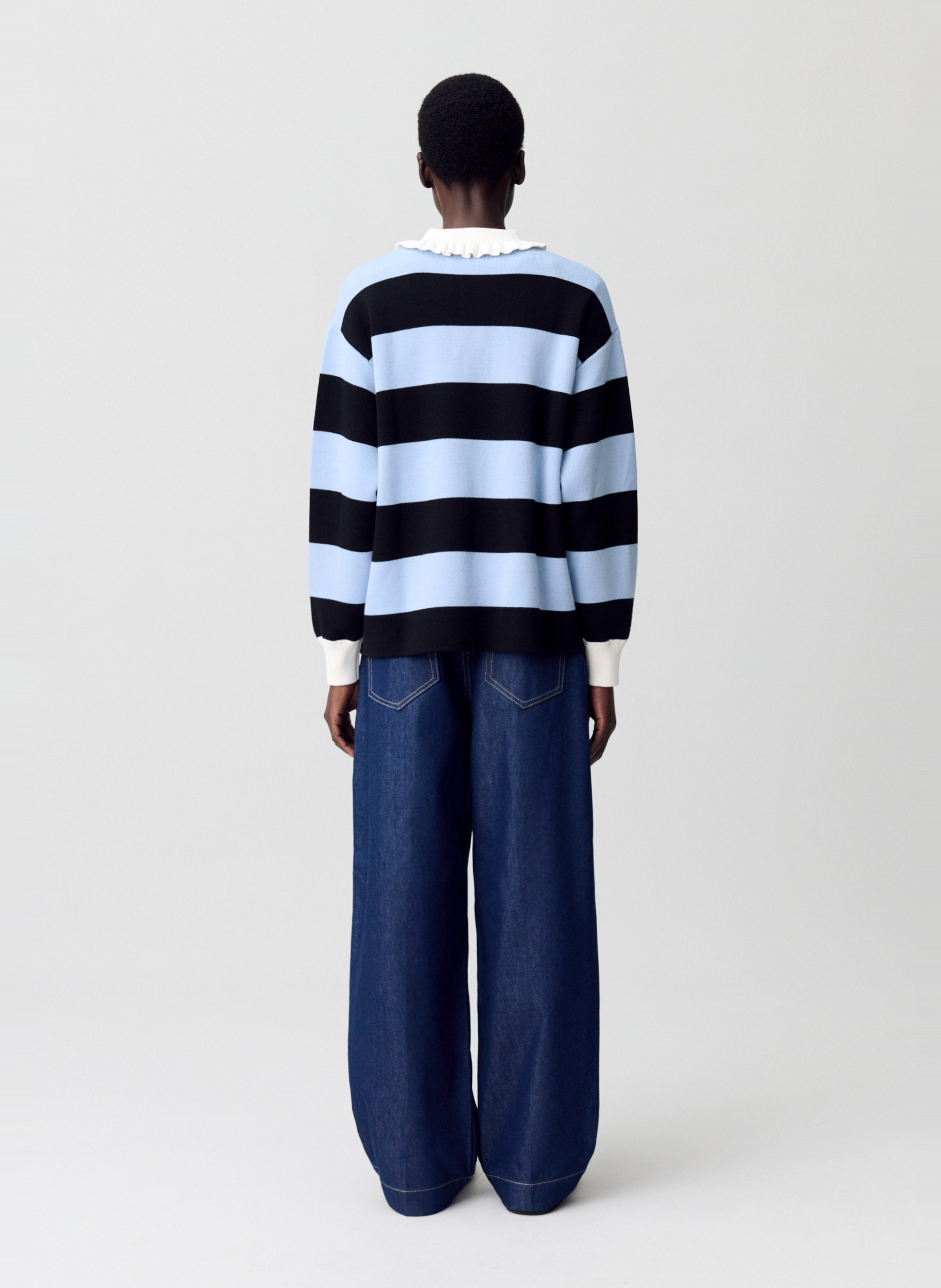 Pull col polo à rayures  CLAUDIE PIERLOT Multicolore