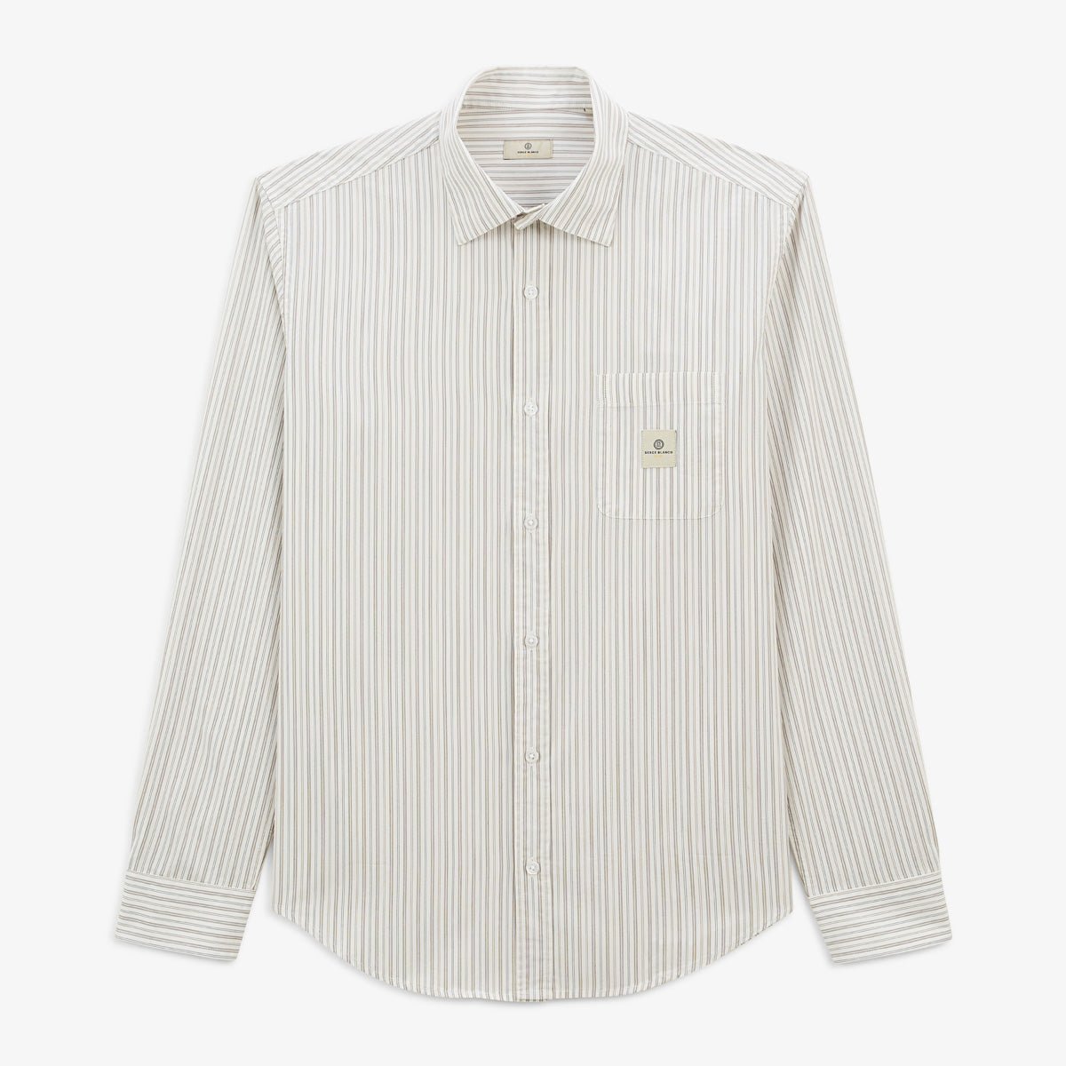 Long-sleeved striped shirt SERGE BLANCO Blue