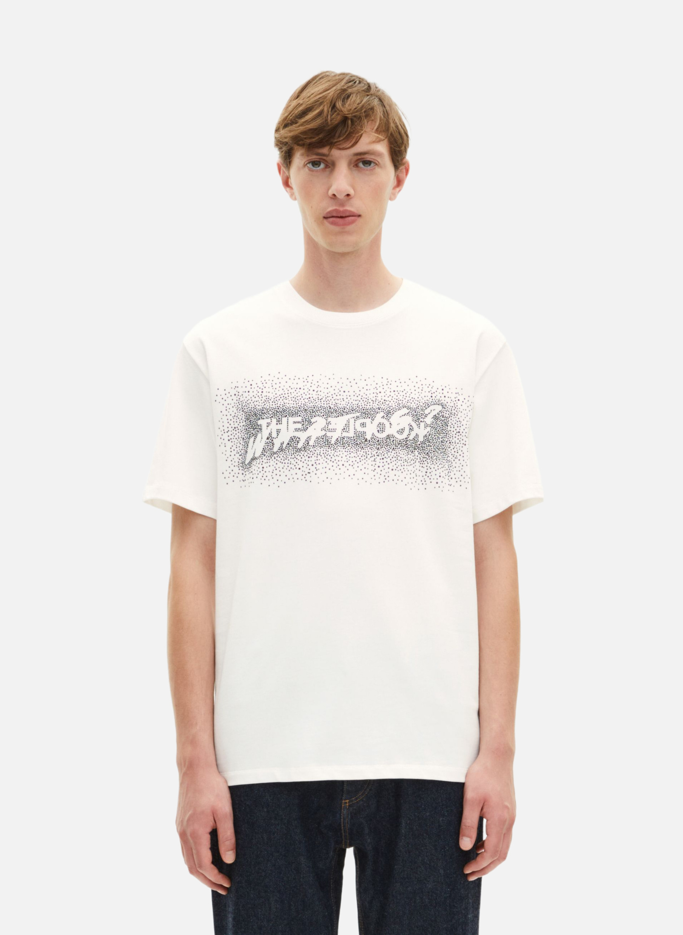 T-shirt with rhinestones THE KOOPLES White