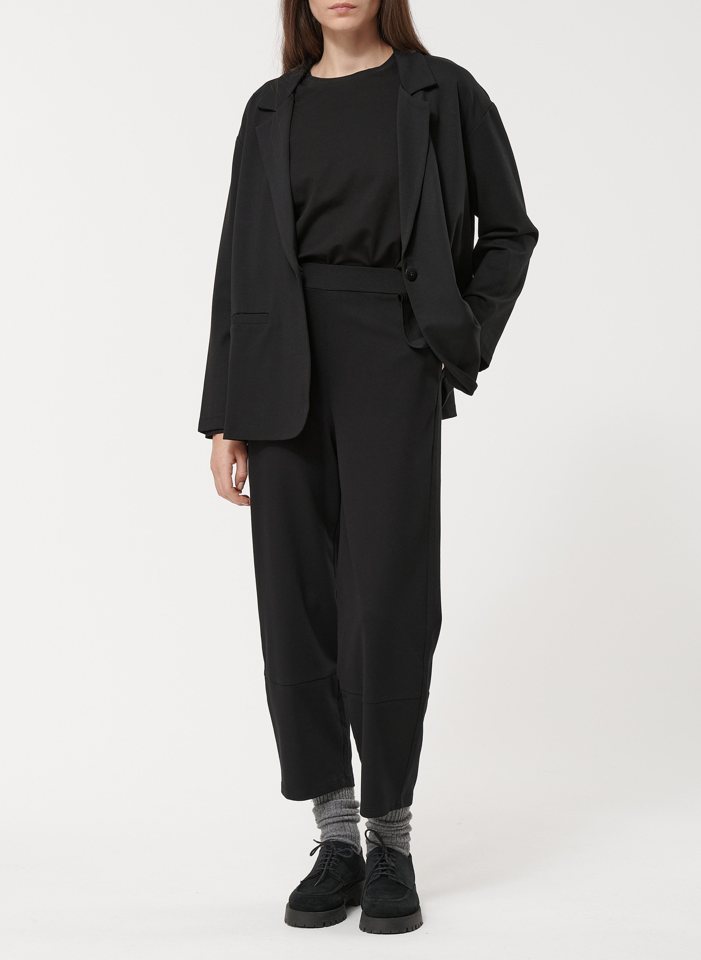 Pantalon droit taille haute HUMILITY Noir