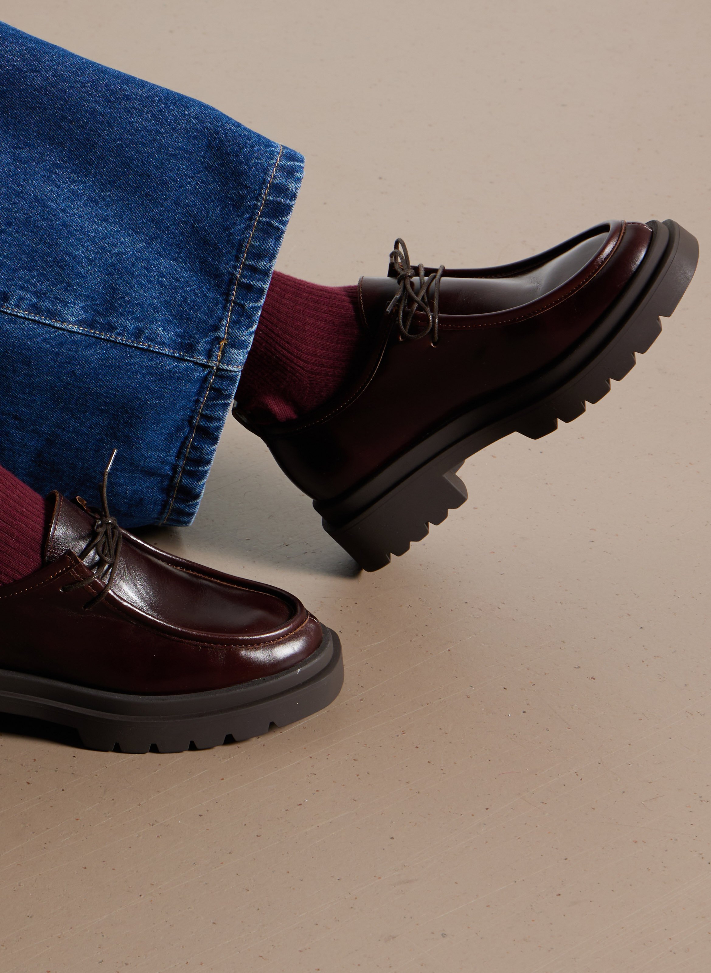 Derbies en cuir BOBBIES Marron