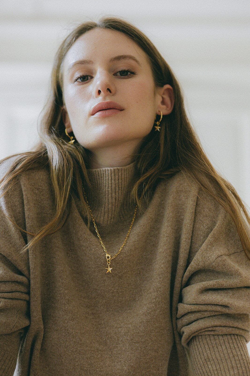 CLÉIA - mini star hoop earrings with fine gold plating MONSIEUR SIMONE Silver