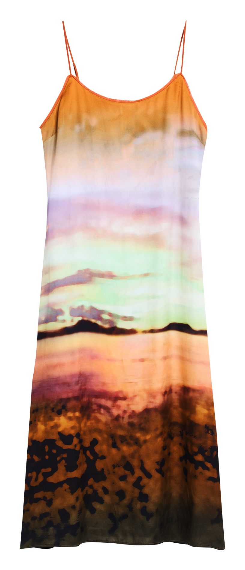 Robe midi col rond DESIGUAL Jaune