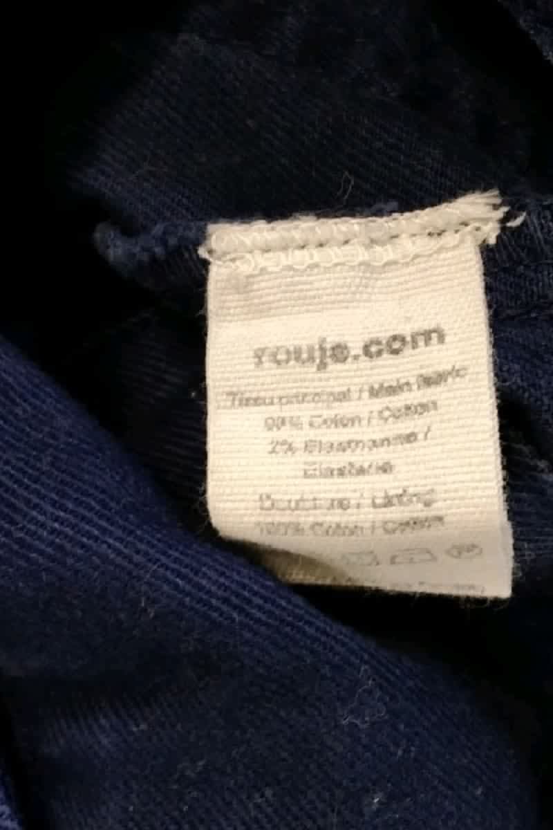 Straight cotton-blend pants ROUJE - Seconde Main Blue