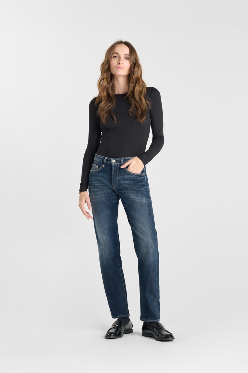 Loose jeans, wide, length 34 LE TEMPS DES CERISES Blue