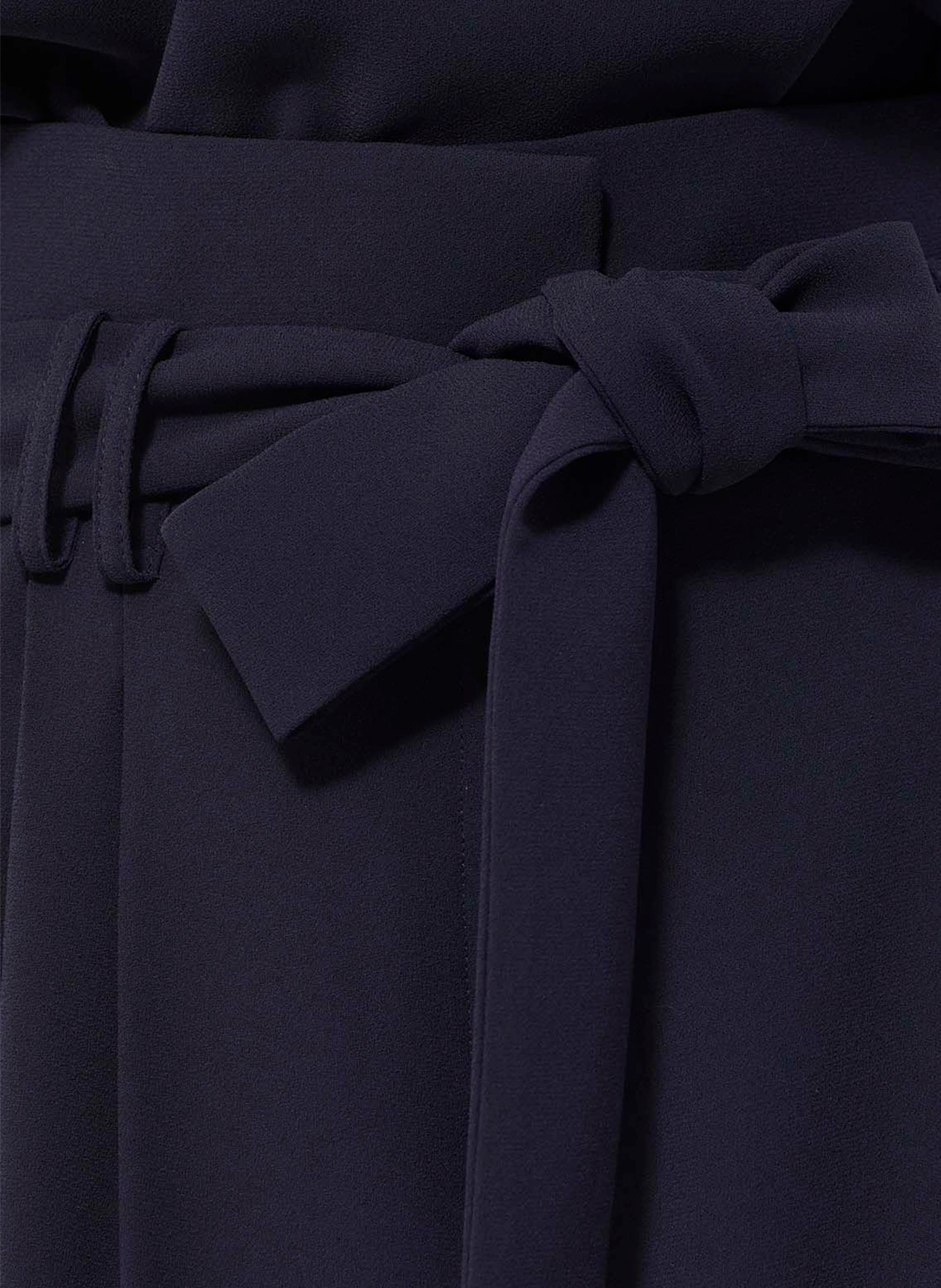 Pantalon taille haute ceinturé uni TARA JARMON Bleu